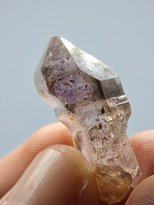 Amethyst with "Super Seven" Inclusions (Karur) Quartz Crystal Point | Natural Stone | Mineral Specimen (Non-precious Natural Stone) #KA62