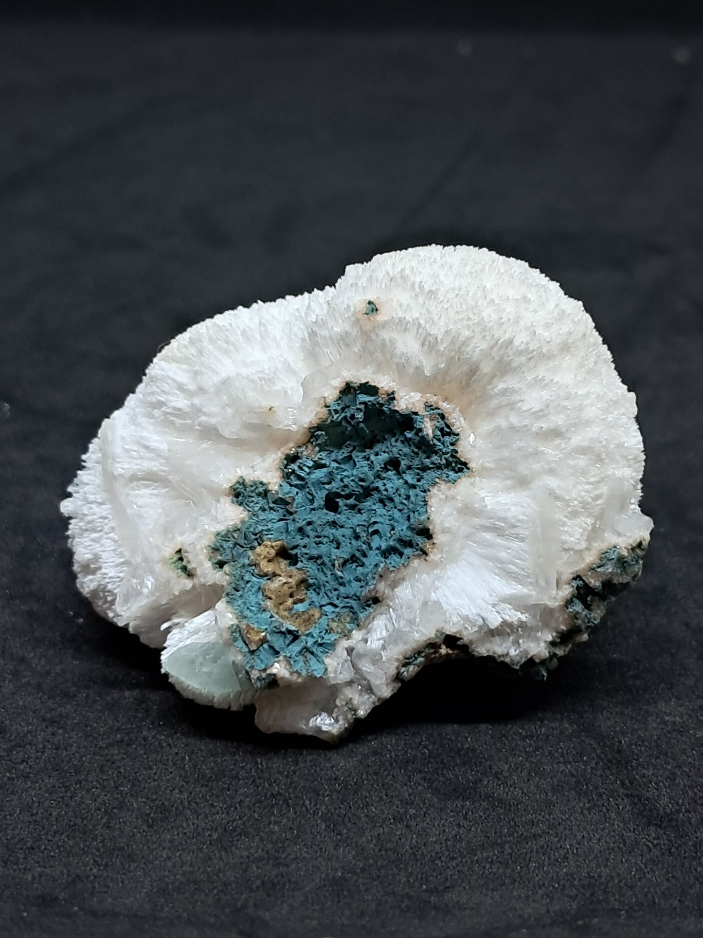 Green Apophyllite (Fluorapophyllite) on Mordenite (Aurangabad) Natural Crystal | Mineral Specimen #GA5