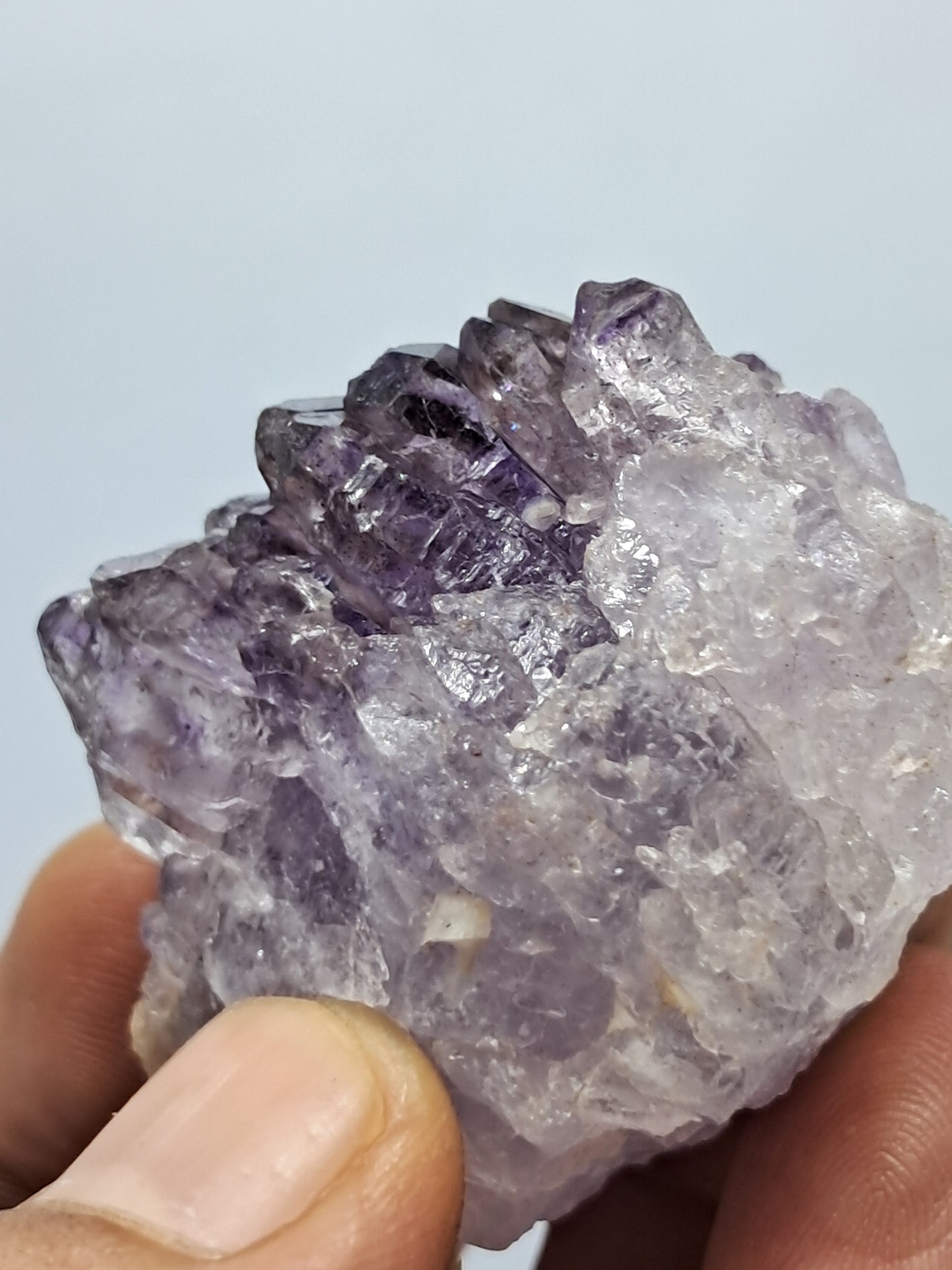 Amatista en Cetro (Karur) Cristal de Cuarzo Morado Oscuro | Piedra Natural | Ejemplar Mineral n.° KA75