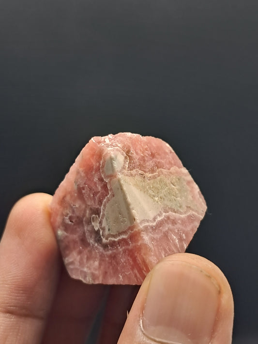 Rhodocrosite Rough Sliced (Argentina) Natural Stone | Rare Mineral #RHD3
