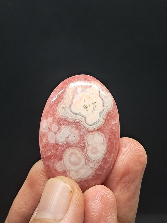 Rhodocrosite Palmstone (Argentina) Polished Stone | Rare Mineral #RHD4