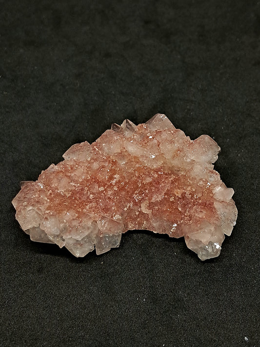 Octahedral Clear Apophyllite w/ Pink Drussy Apophyllite Floater Cluster (Ajanta) | Natural Crystal | Mineral Specimen #AP32