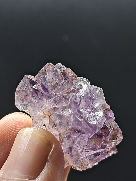 Formación de Amatista en "Panal" (Karur) | Crecimiento interno | Cristal natural | Piedra única | Ejemplar mineral n.° KA157