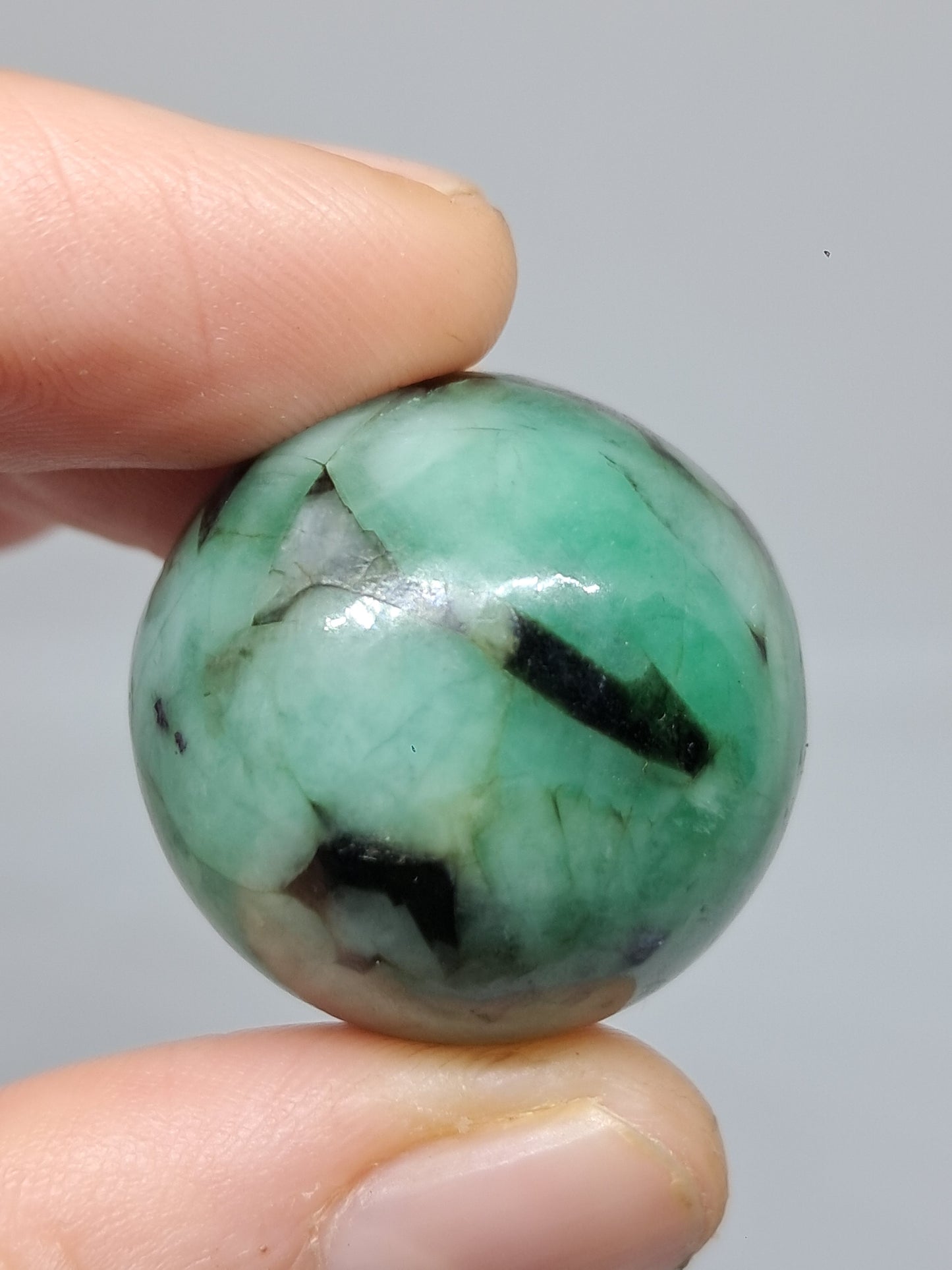 Emerald Sphere | Polished Stone | Natural Crystal #EM5