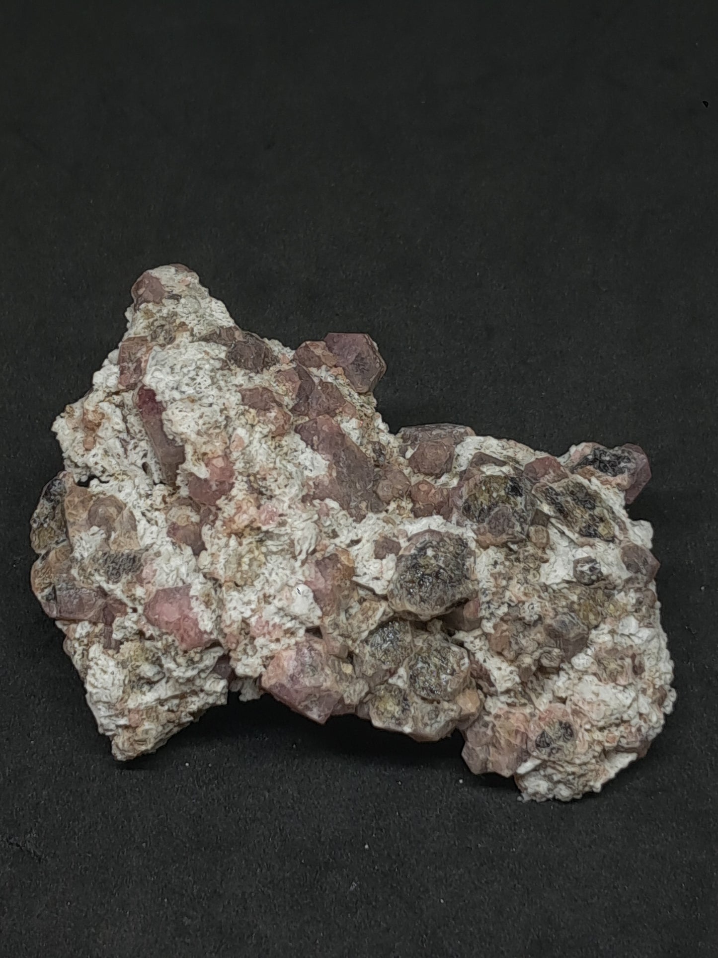 Grossular Garnet on Matrix (Mexico) Pink Garnet Cluster |Rough Crystal Stone | Mineral Specimen #GR21