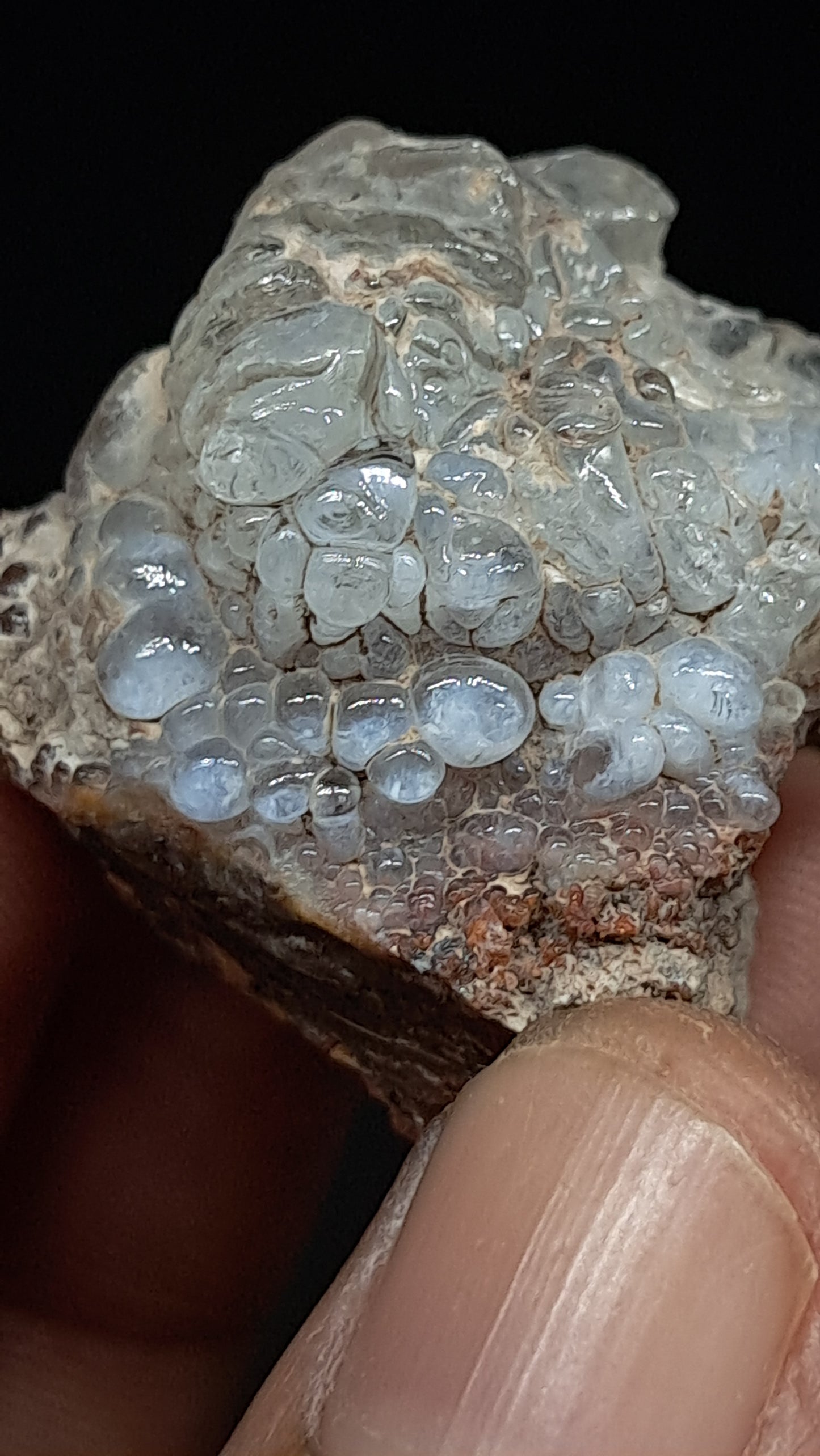 Hyalite Opal on Matrix (Mexico) Rough Crystal Stone | UV-Reactive Mineral Specimen #OH7