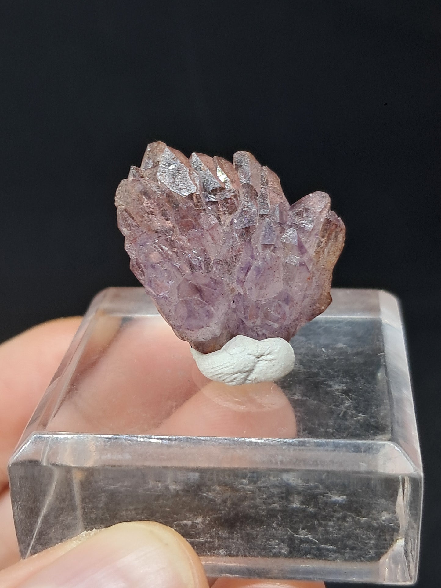 Cúmulo de Amatista en Cetro con inclusiones "Super Seven" (Karur) | Piedra Natural | Ejemplar Mineral n.° KA92