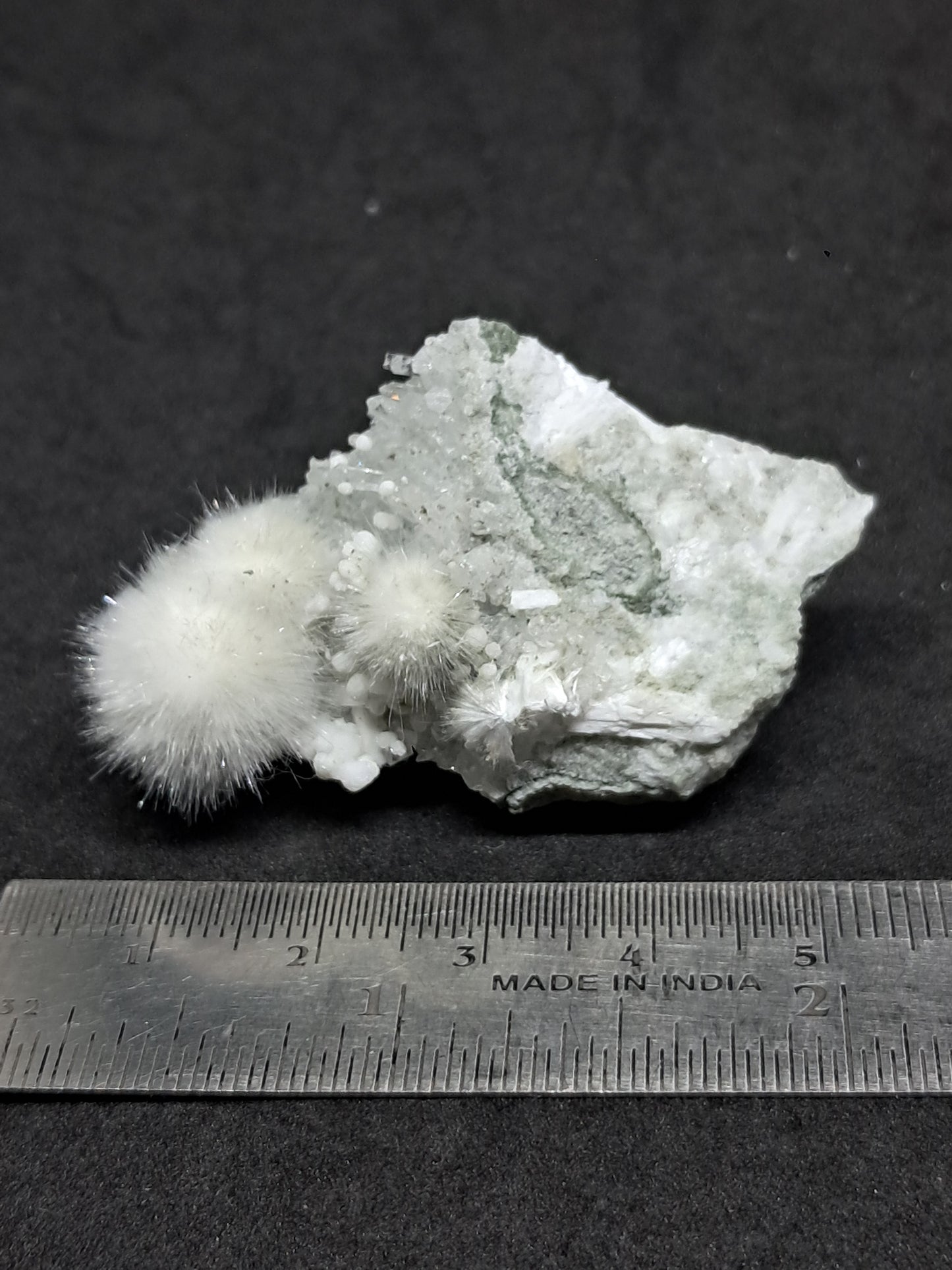 Okenite w/ Gyrolite and Quartz on Matrix (Mumbai) Mineral Specimen | Collector Grade | Natural Crystal #OK22