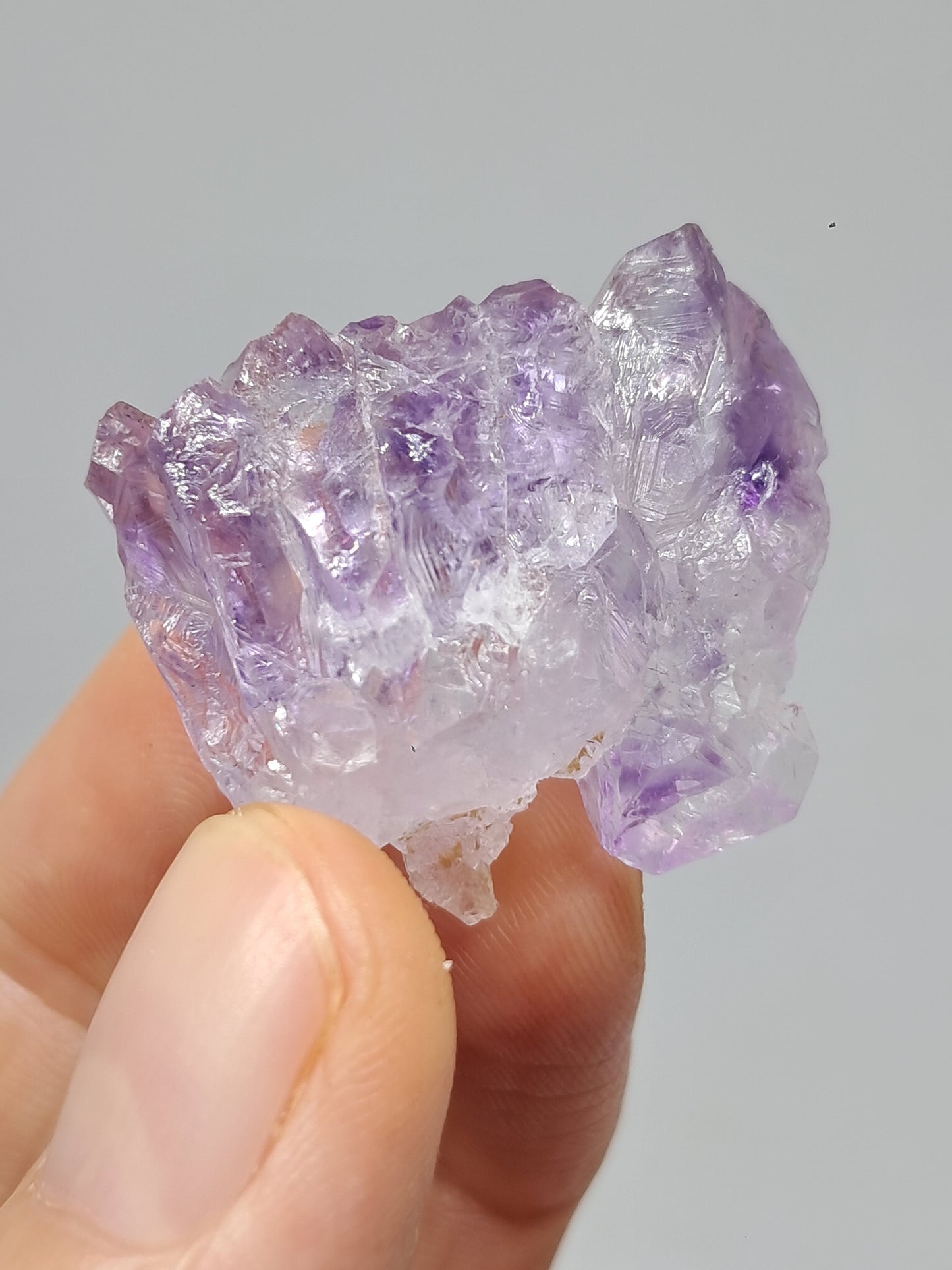 Amatista Elestial (Karur) | Cúmulo de Cristales | Piedra Natural | Ejemplar Mineral #KA97