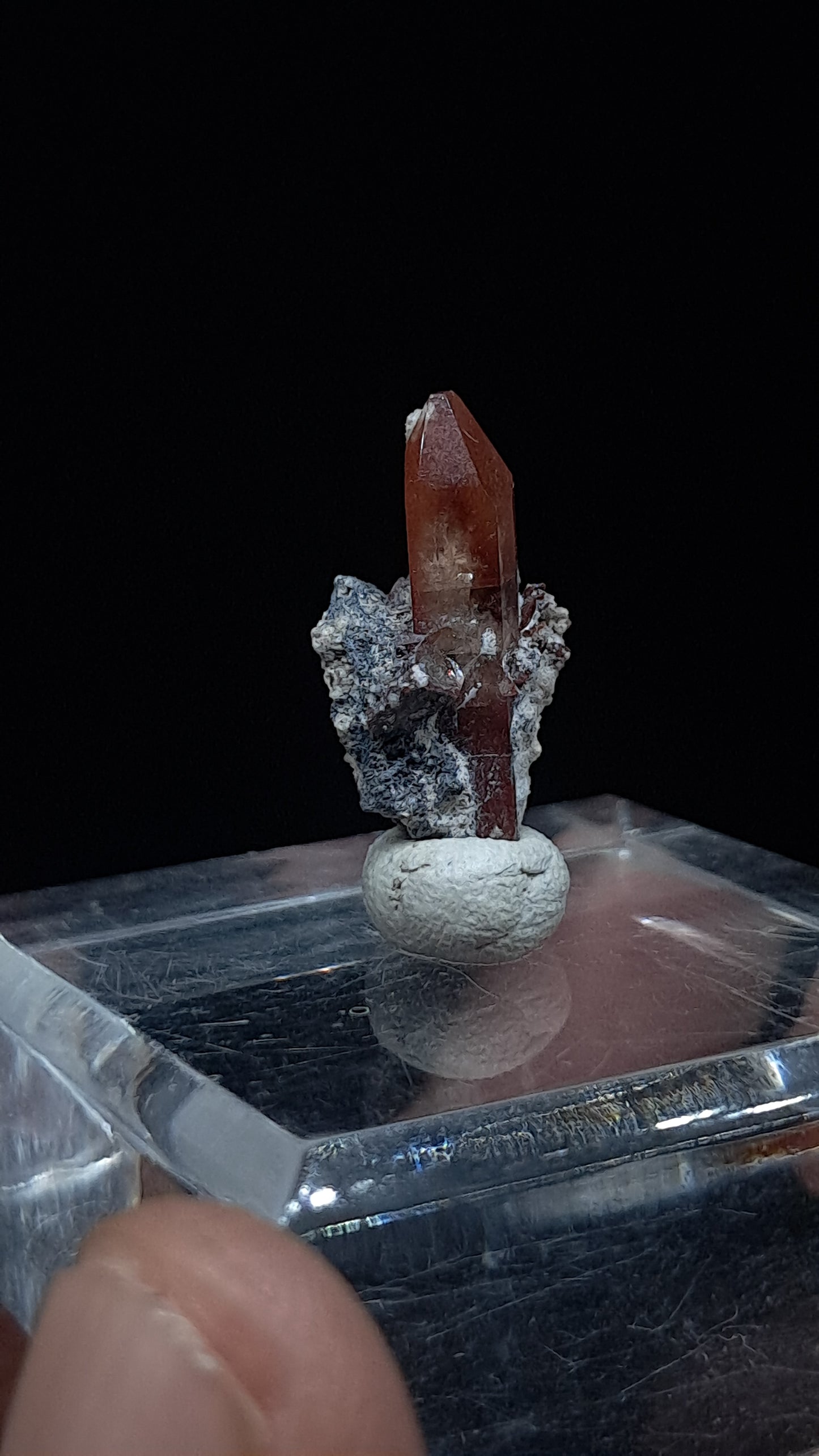 Natural Topaz Red Orange Crystal (Mexico) Rare Gemstone | Mineral Specimen #TPZ47