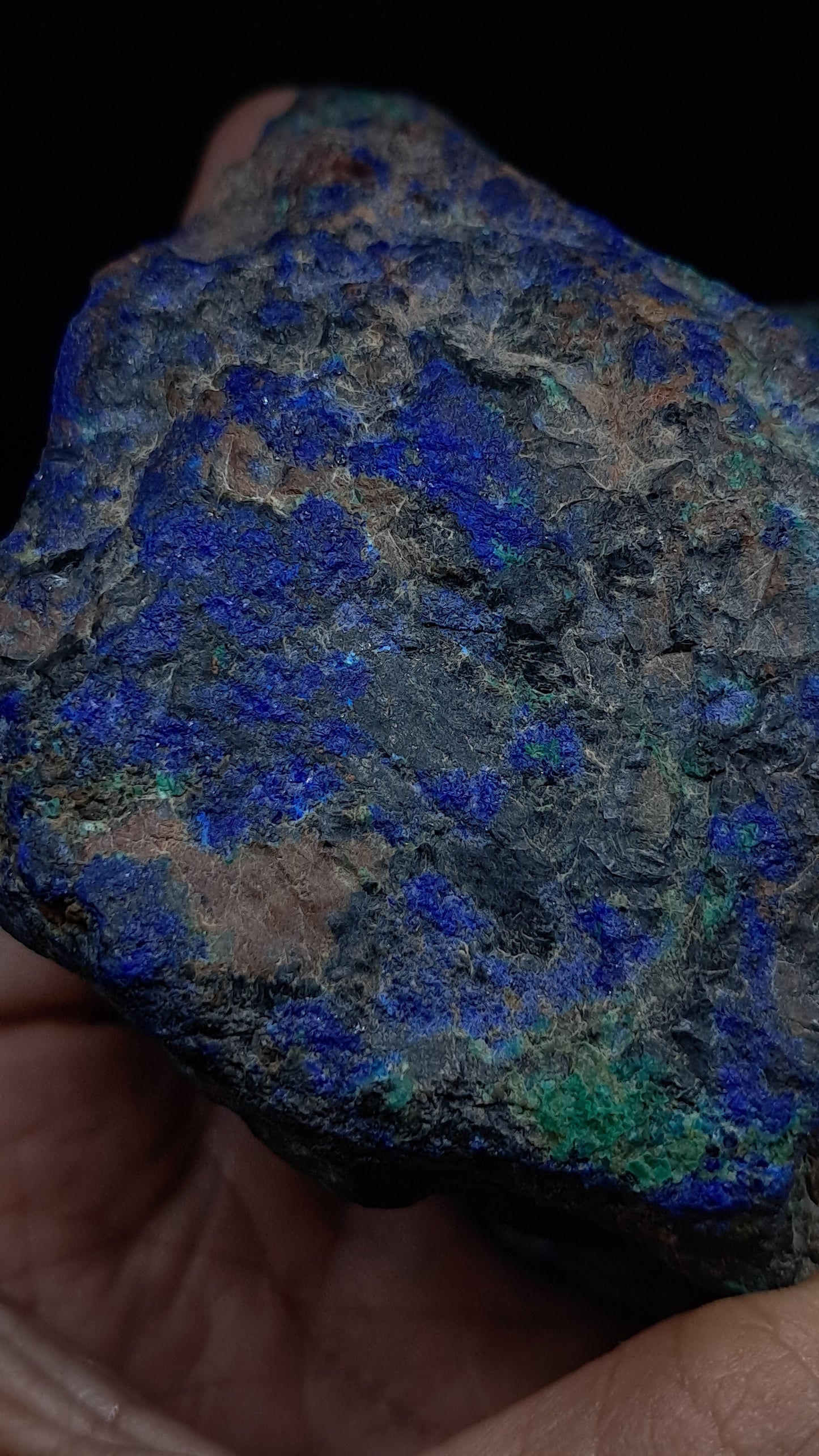 Natural Azurite & Malachite on Matrix (Congo) #UC2