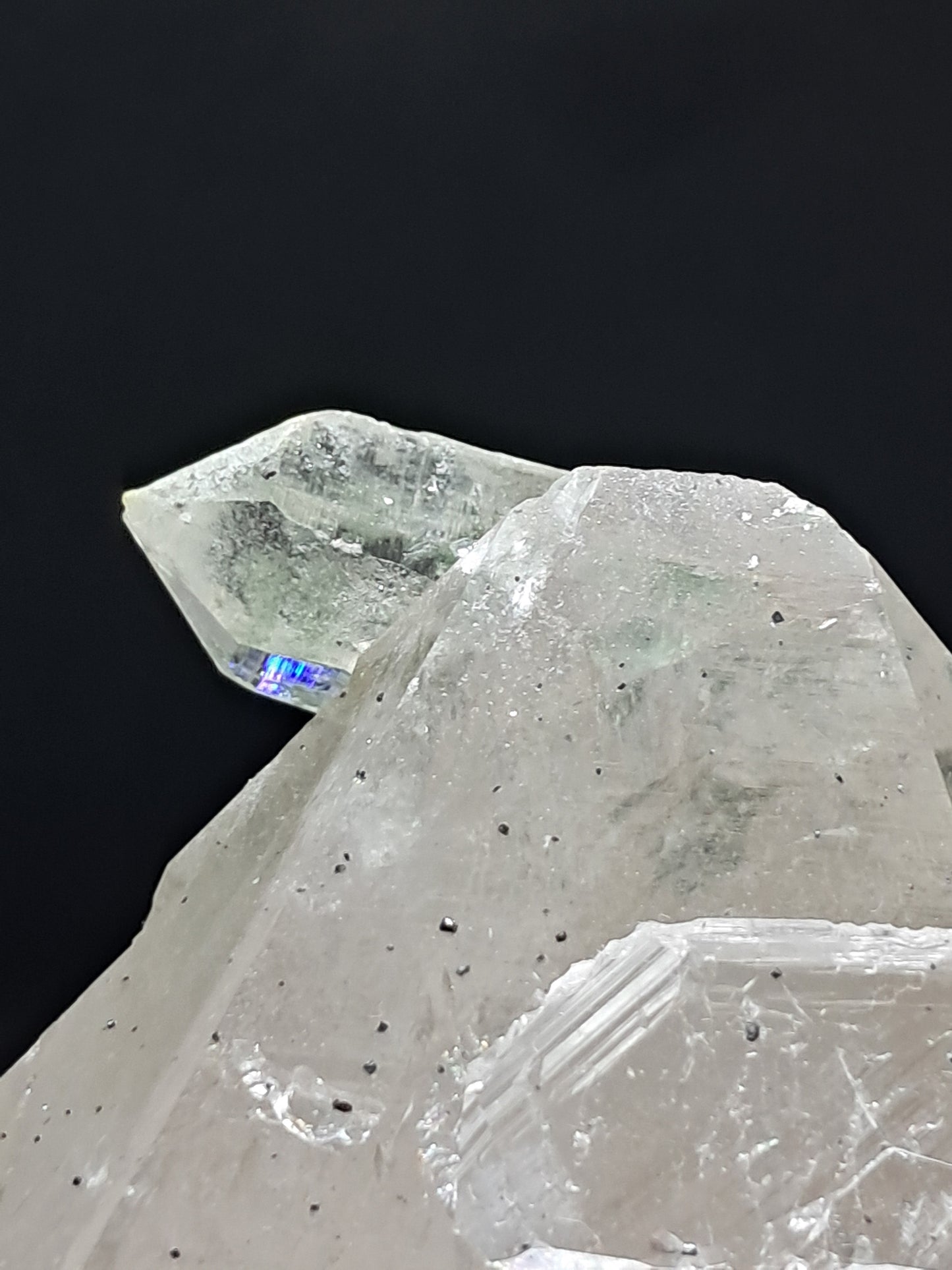 Himalayan Quartz Crystal Point with Magnetite Inclusions XL | High Grade | Natural Stone | Mineral Specimen #CH54