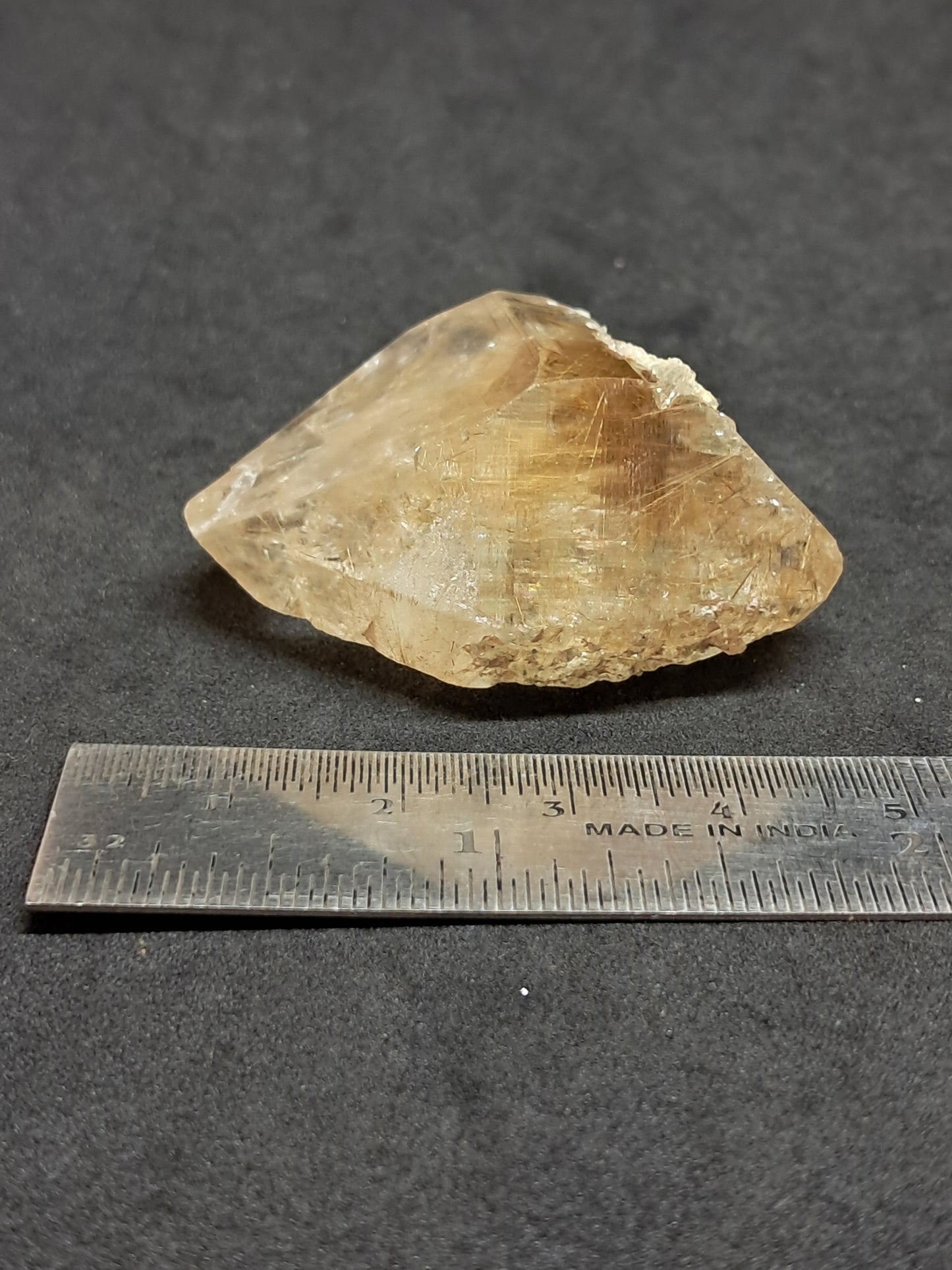 Himalayan Quartz w/ Golden Rutile and Chlorite (Himachal Pradesh) Self-healed |  Natural Crystal #CH60