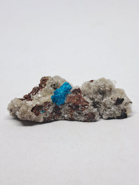 Cavansite on Heulandite Matrix (Wagholi) Rough Stone | Natural Crystal | Rare Mineral Specimen  #CV15