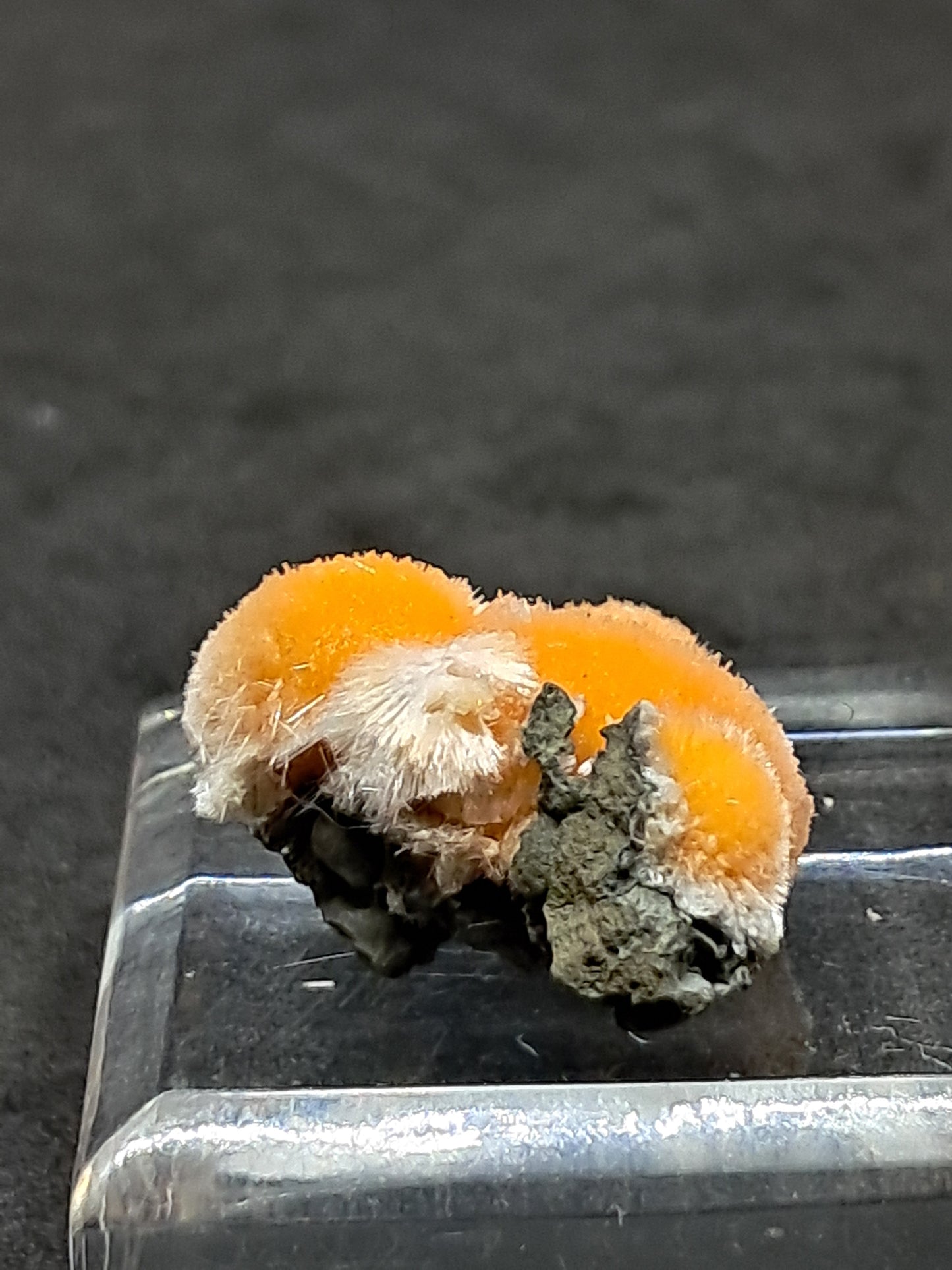 Muestra de mineral de Thomsonita con mesolita (Madhya Pradesh) | Zeolita n.° THM2