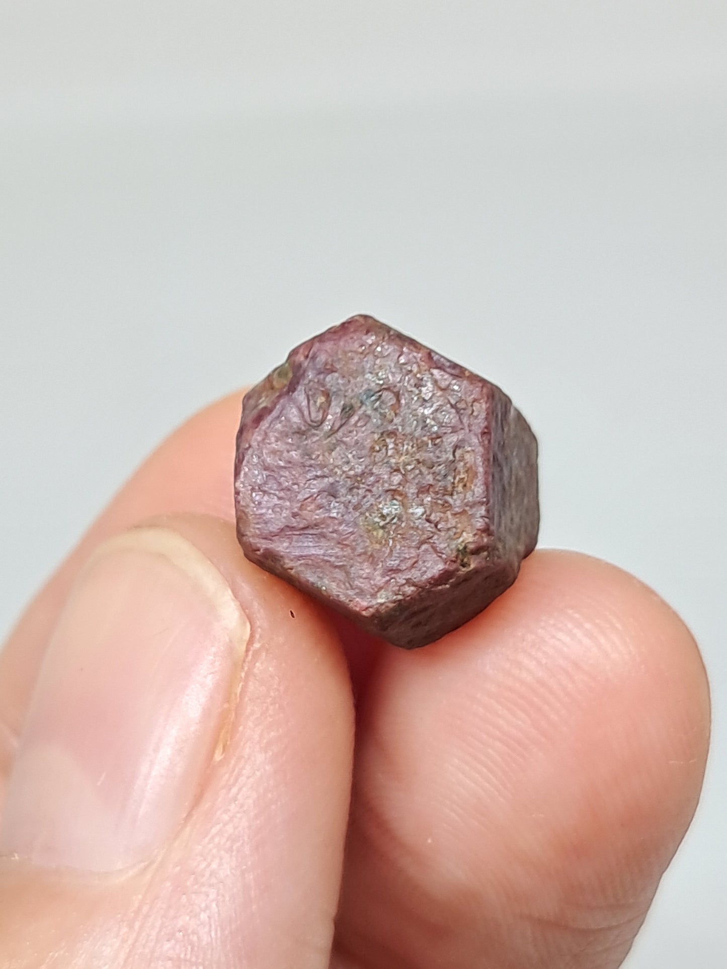 Cristal de rubí en bruto (Tamil Nadu) Piedra natural | Muestra mineral #RB24