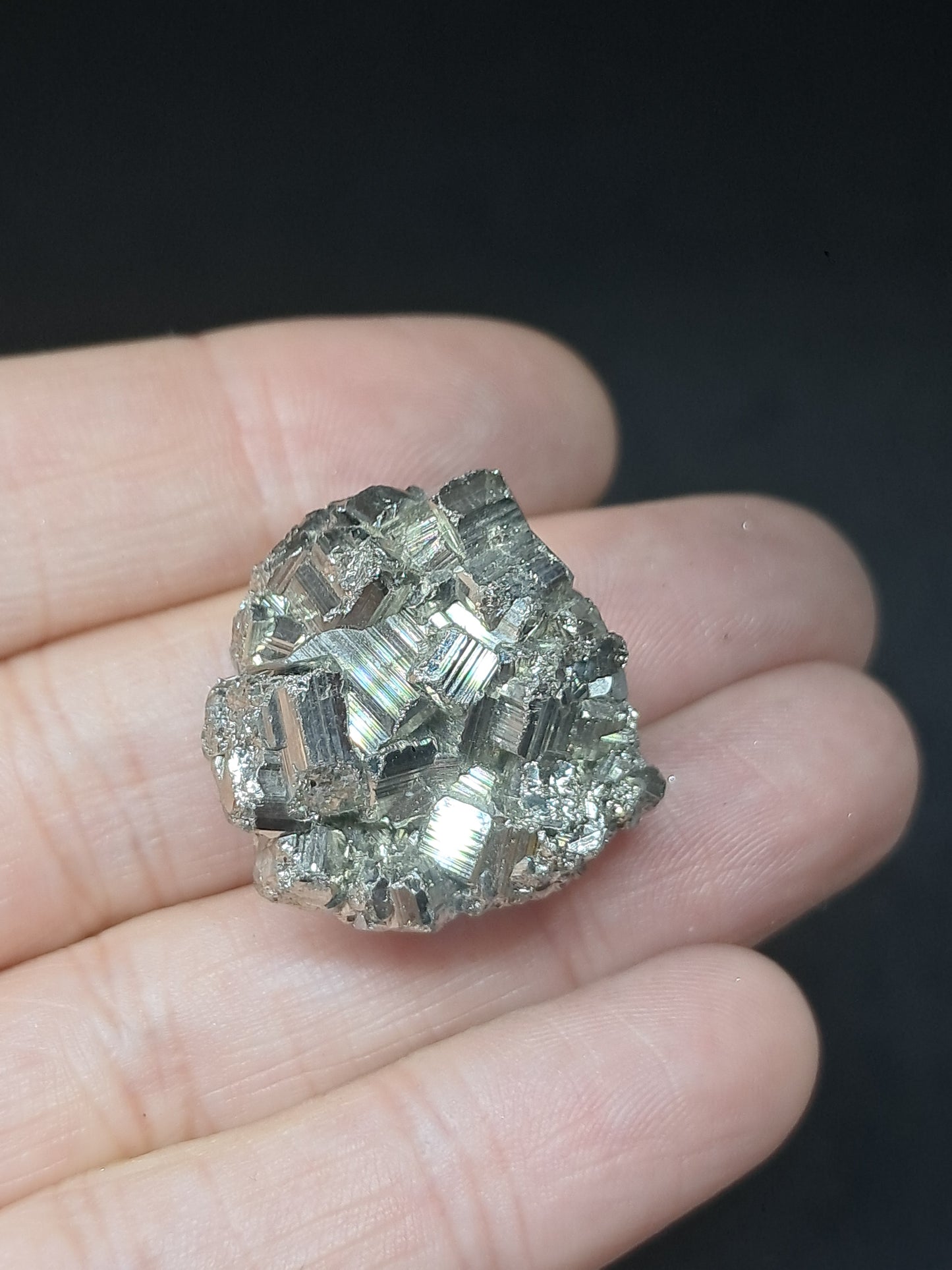 Pirita en Bruto (Perú) Drusa Natural | Mineral de Colección | Rocas y Cristales #PR27