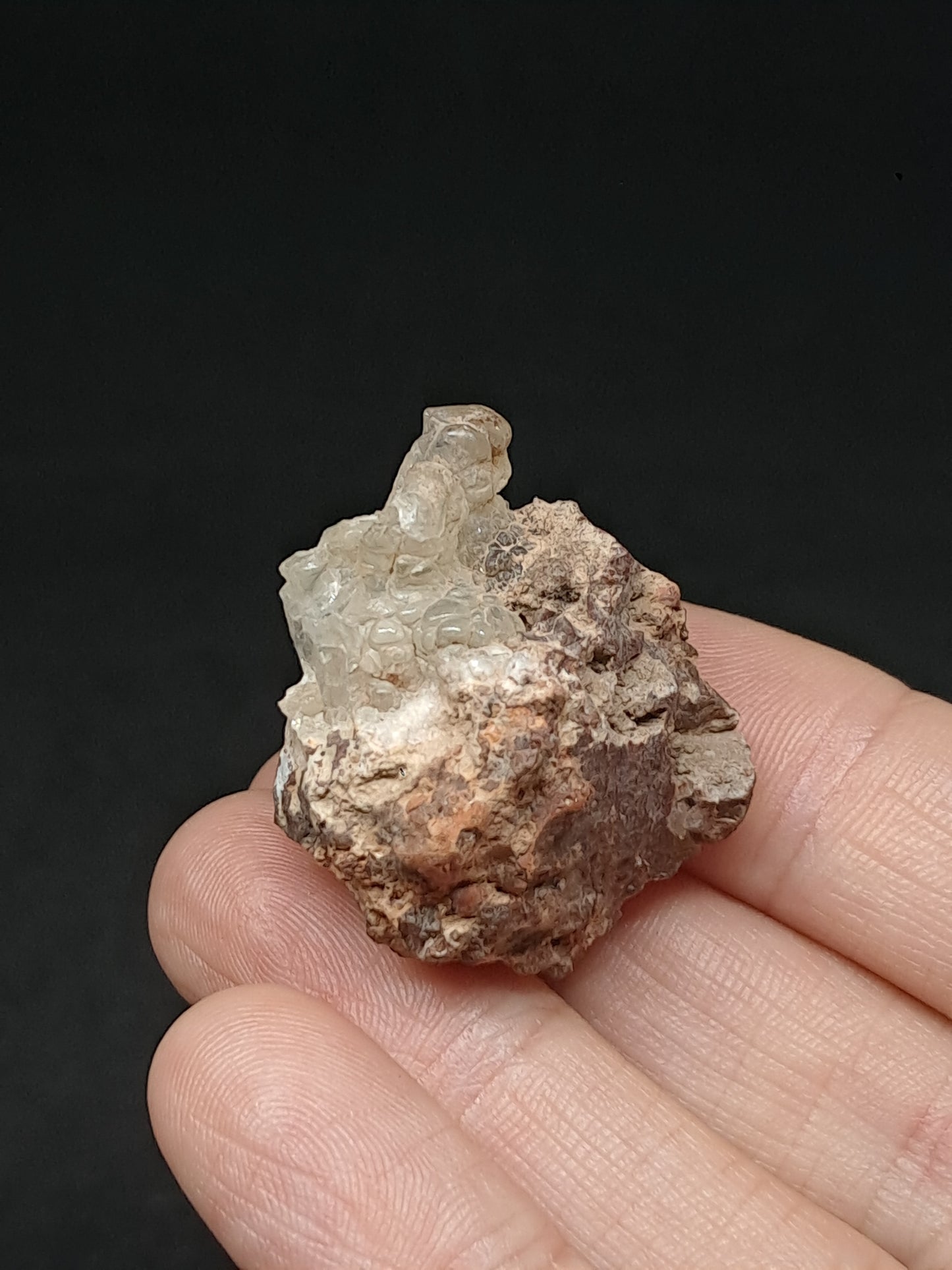 Hyalite Opal on Matrix (Mexico) Rough Crystal Stone | UV-Reactive Mineral Specimen #OH19