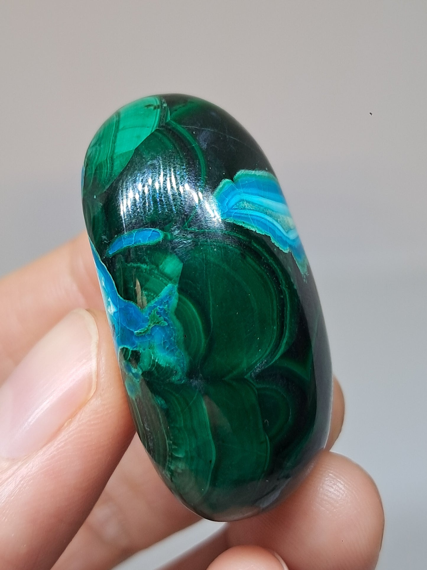 Chrysocolla w/ Malachite Tumble | Polished Free Form | Good Quality | Natural Stone