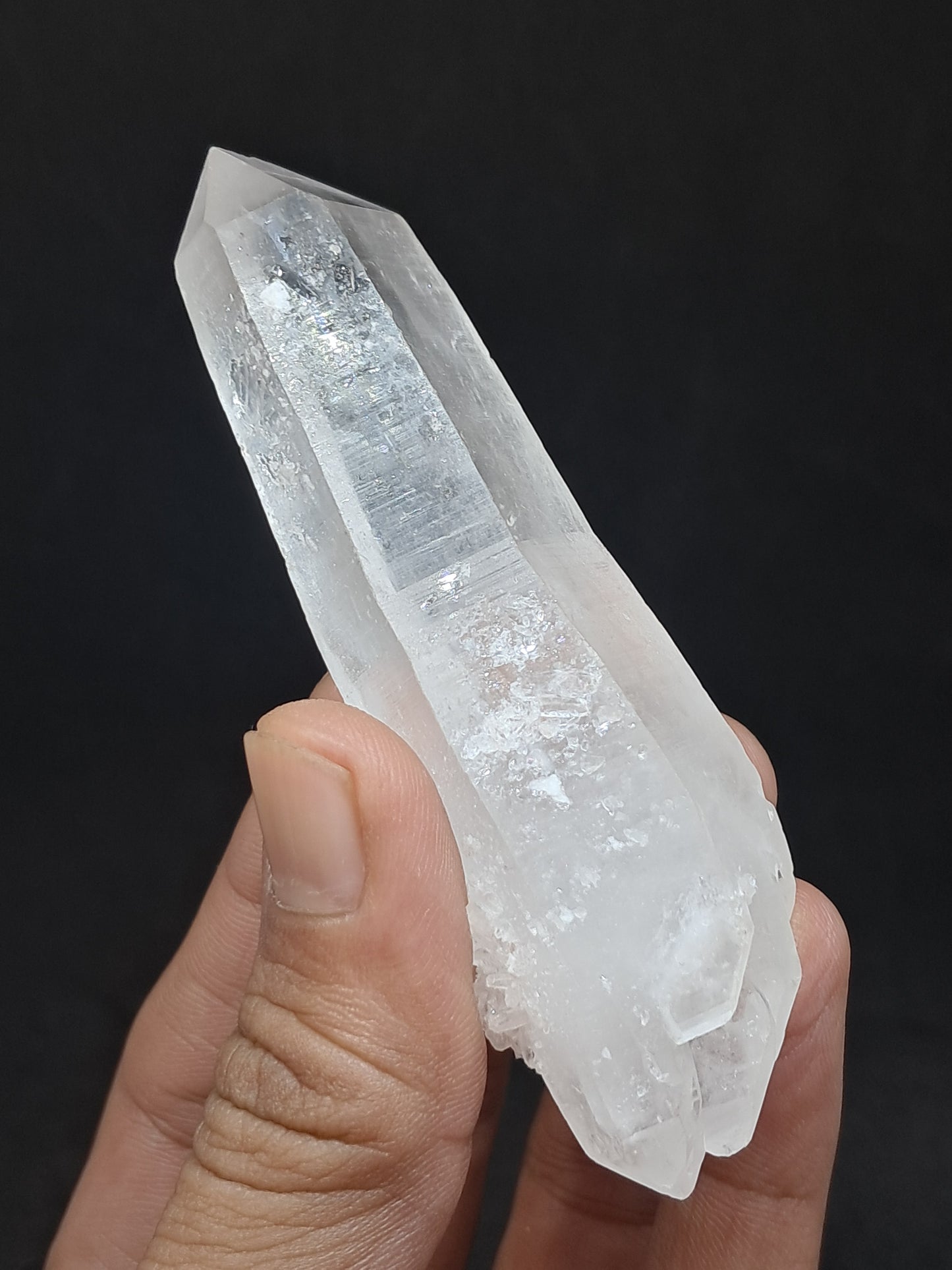 Himalayan Quartz Biterminated Self-healed Point | Natural Crystal | Mineral Specimen #CH68