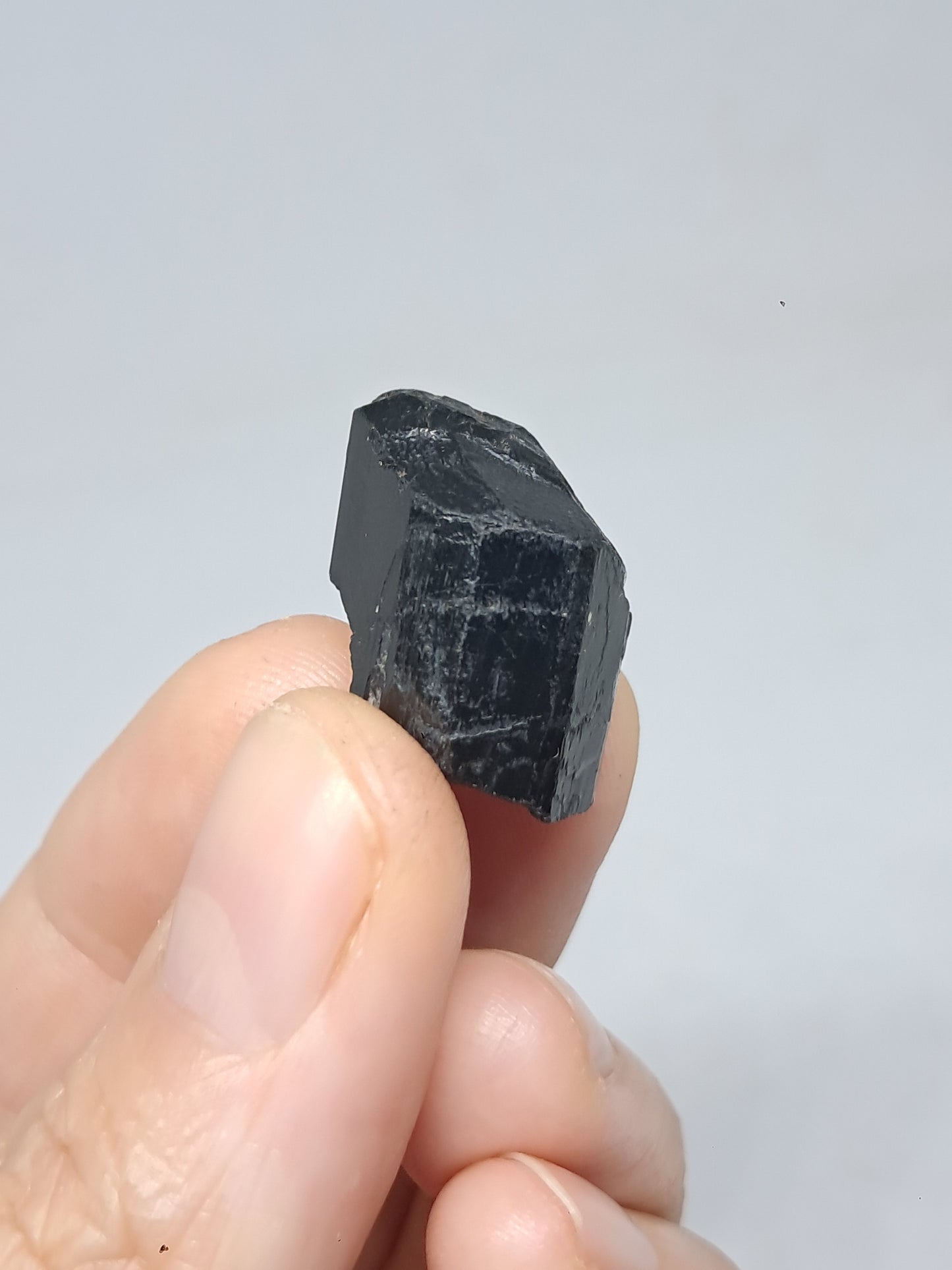 Small Black Tourmaline Crystals (Karnataka) Natural Stone | Mineral Specimen #BT3