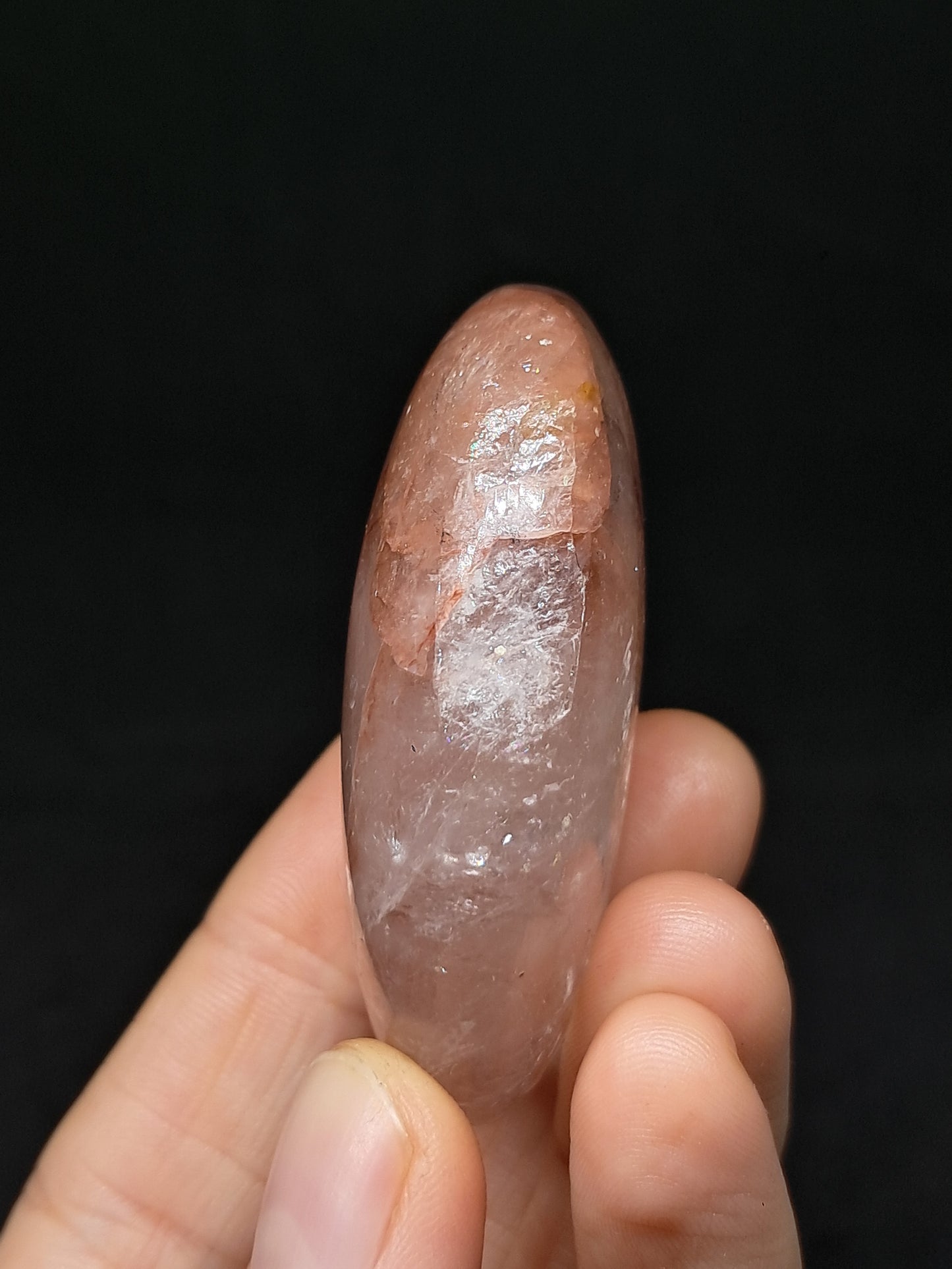 Hematite Quartz | Fire Quartz Palmstone | Good Quality Natural Stone