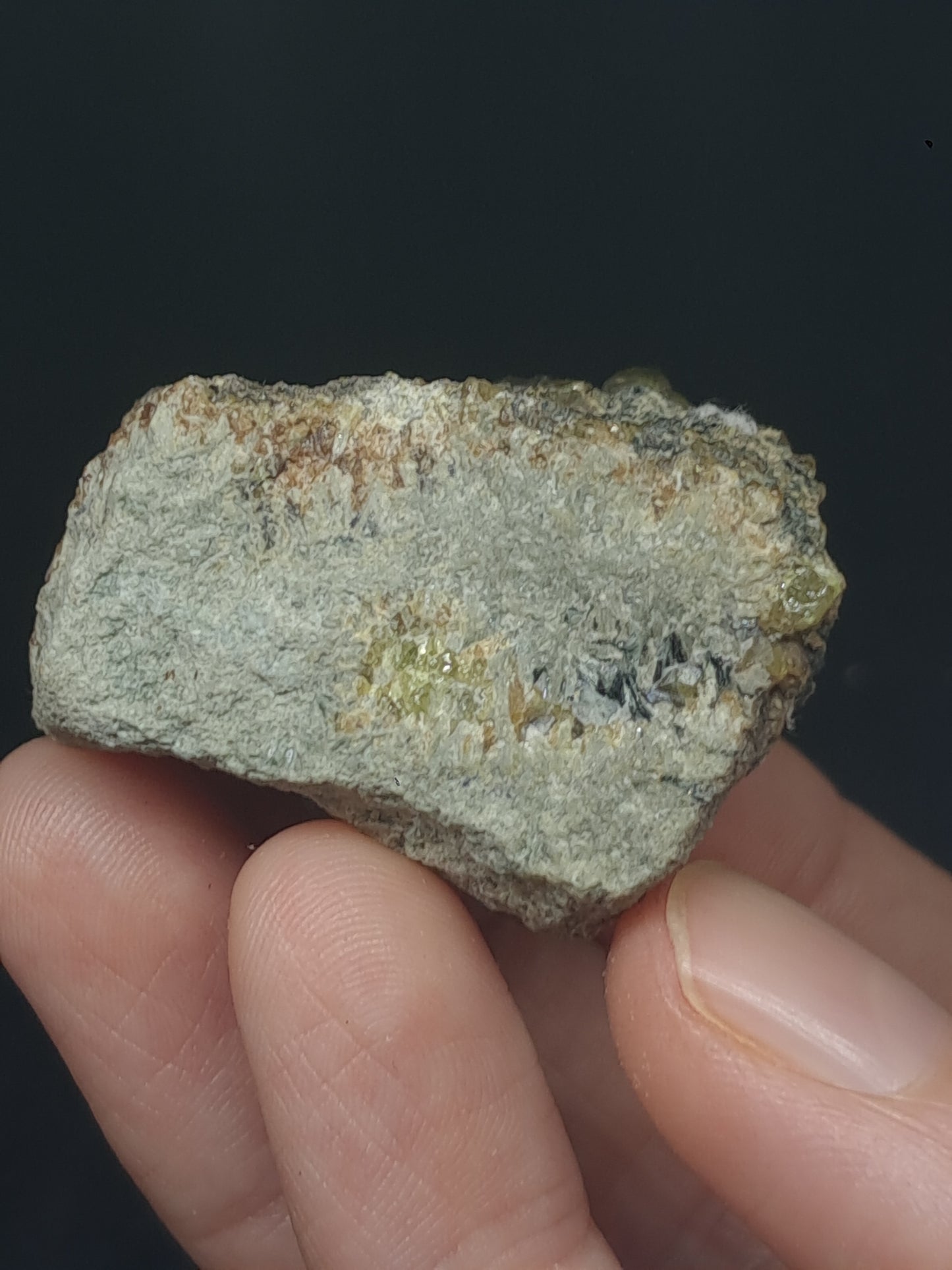 Green Garnet on Matrix (Mexico) Andradite Garnet Cluster |Rough Crystal Stone | Mineral Specimen #GR24