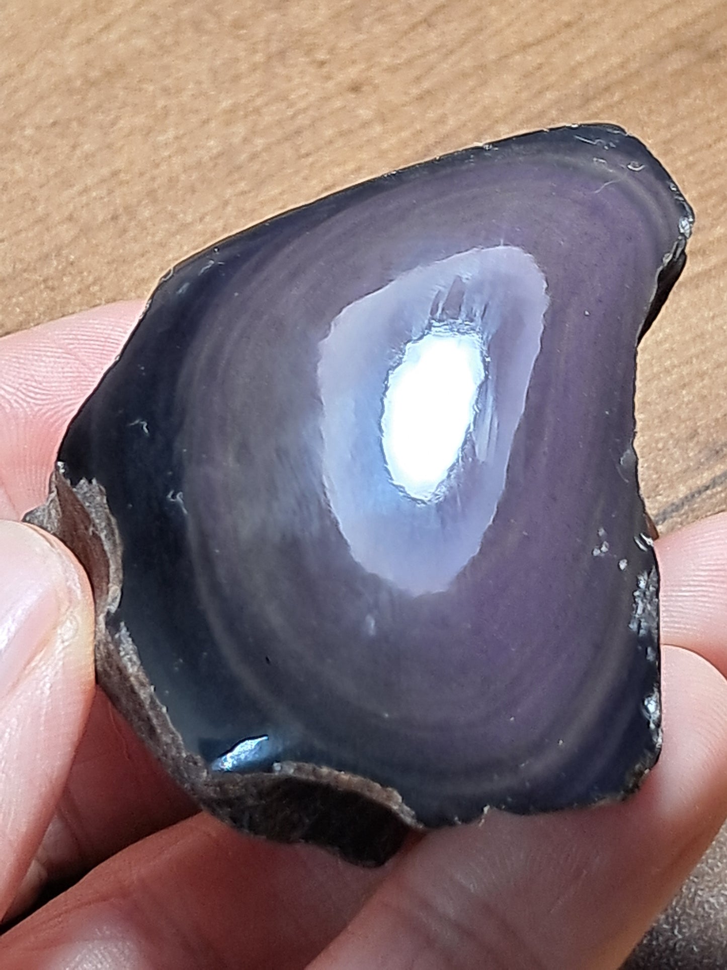 Rainbow Obsidian (Mexico) Natural Stone | Half Polished Half Rough #RO9