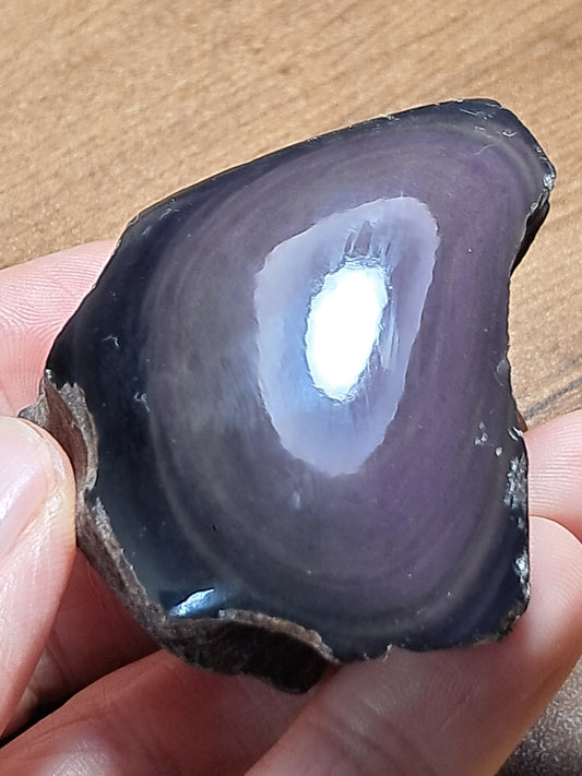 Rainbow Obsidian (Mexico) Natural Stone | Half Polished Half Rough #RO9