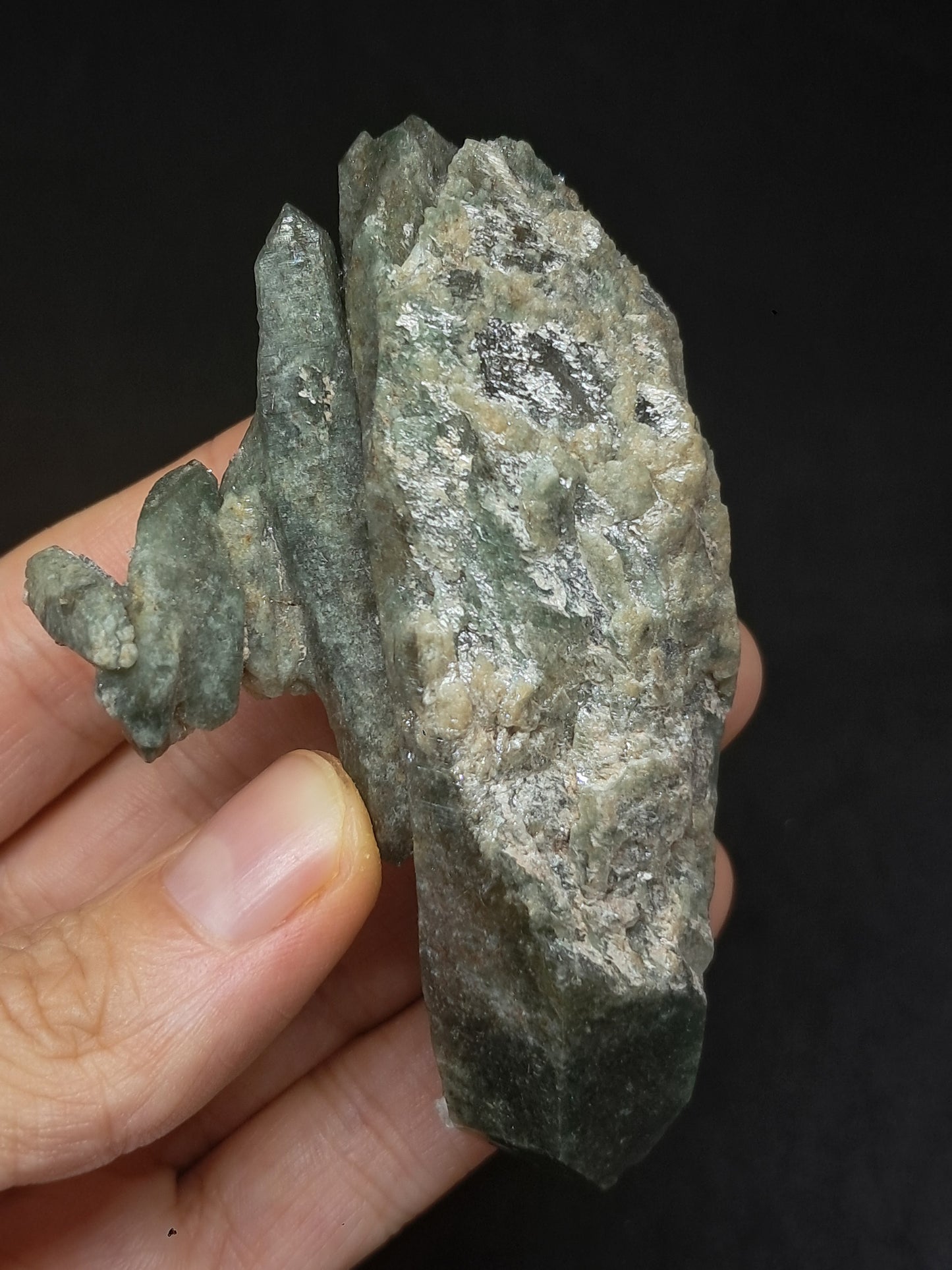 Chlorite Quartz (Kullu) Natural Point | Garden Chamanic Crystal #CQ64