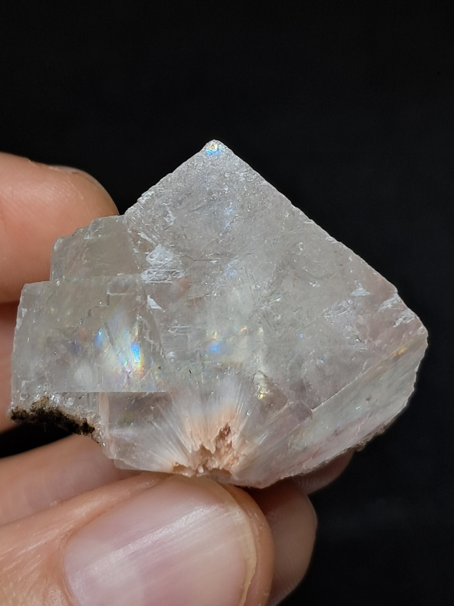 Calcita Rojiza/Rosa con Mesolita *Hallazgo Raro* (Pithampur) Cristal Natural | Piedra Bruta | Muestra Mineral #CA35