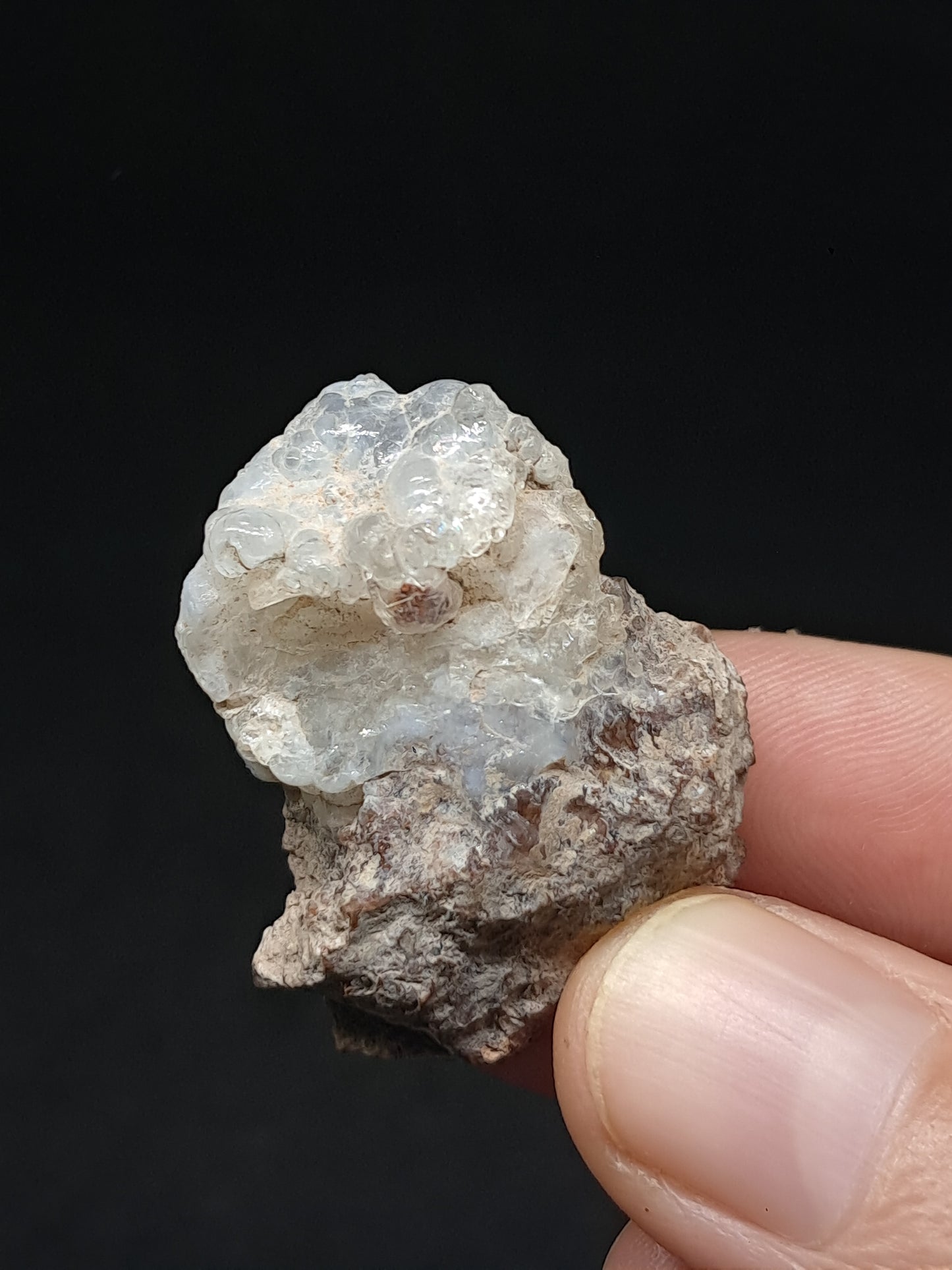 Hyalite Opal on Matrix (Mexico) Rough Crystal Stone | UV-Reactive Mineral Specimen #OH14