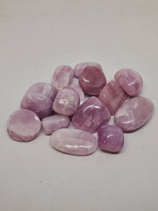 Piedras pulidas de kunzita (Madagascar) | Cristales naturales #KZ4