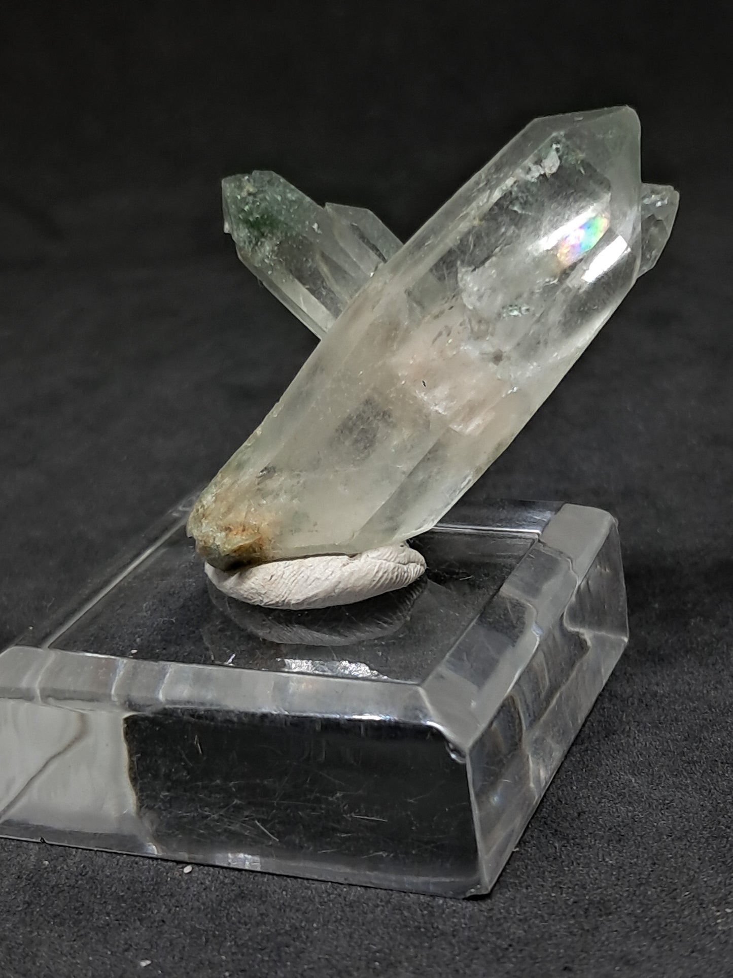 Chlorite Phantom Quartz *Bridge* *Biterminated* (Kullu) Natural Crystal | Garden Chamanic #CQ81