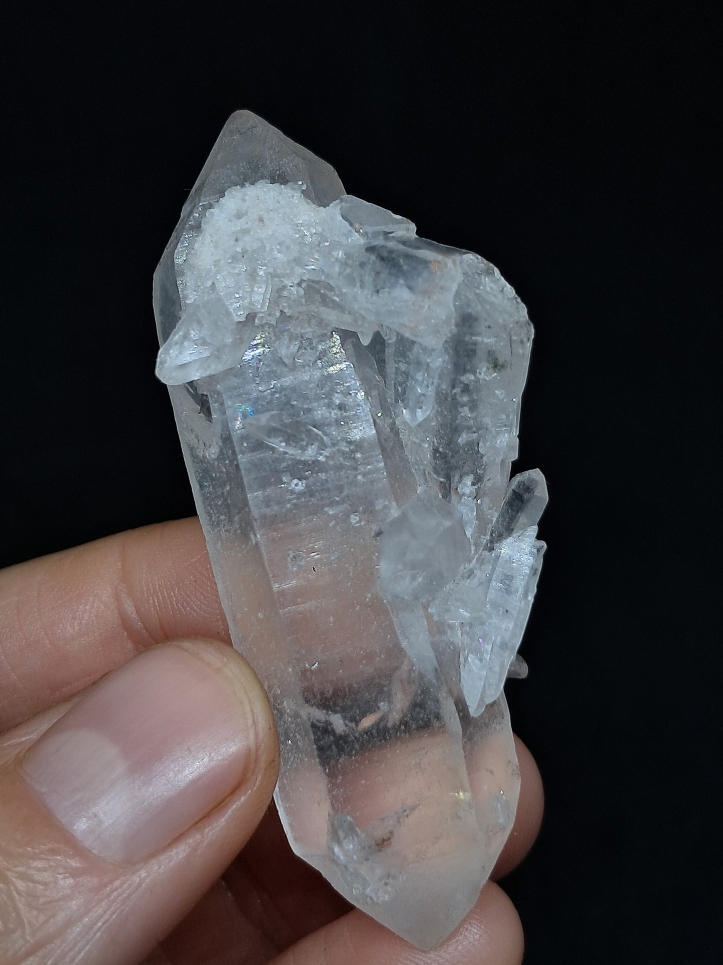 Punta biterminada de cuarzo del Himalaya | Cristal natural | Ejemplar mineral n.° CH67