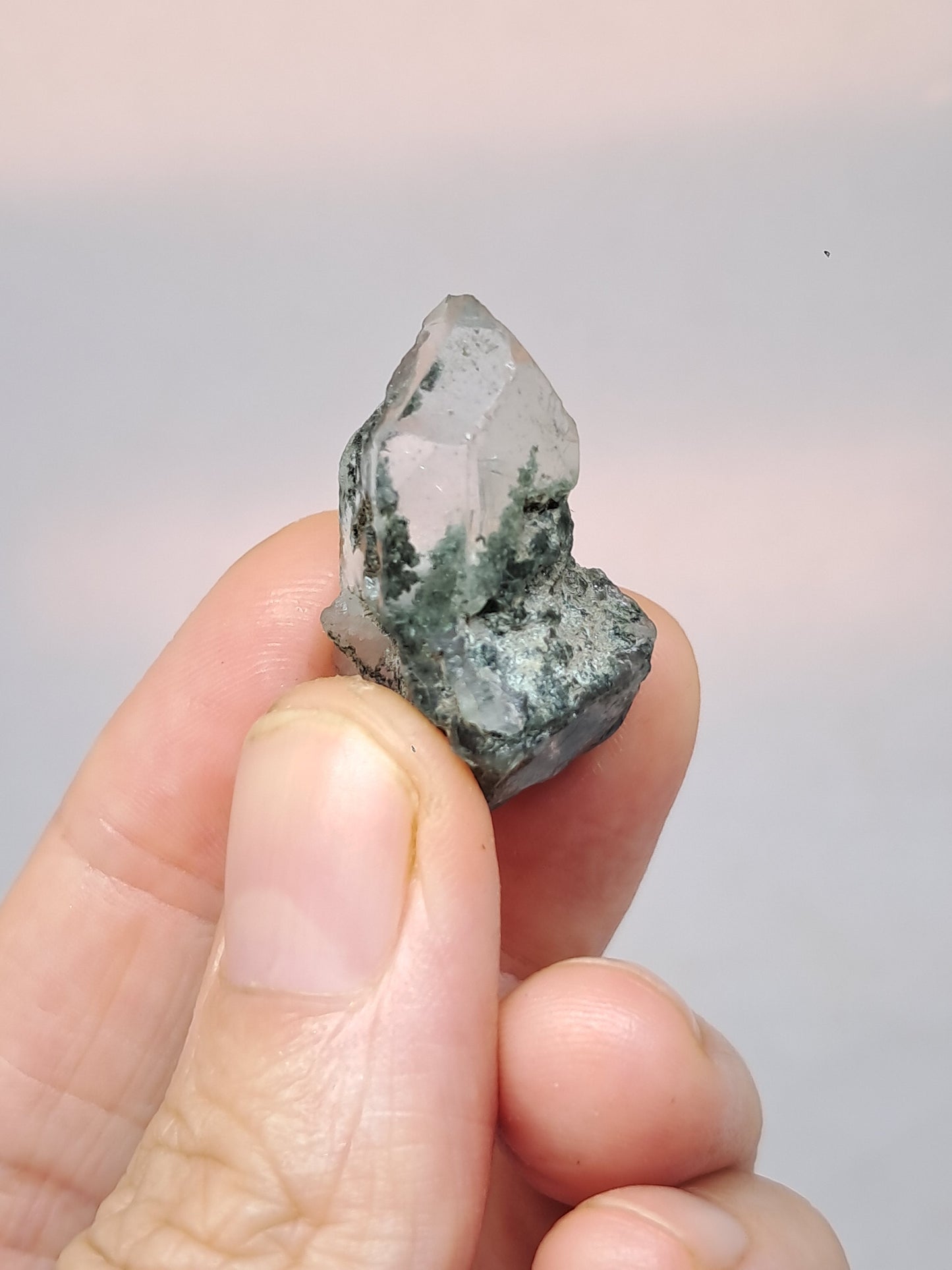 Chlorite Quartz (Kullu) Rough Stone | Natural Crystal Point | Mineral Specimen #CH49