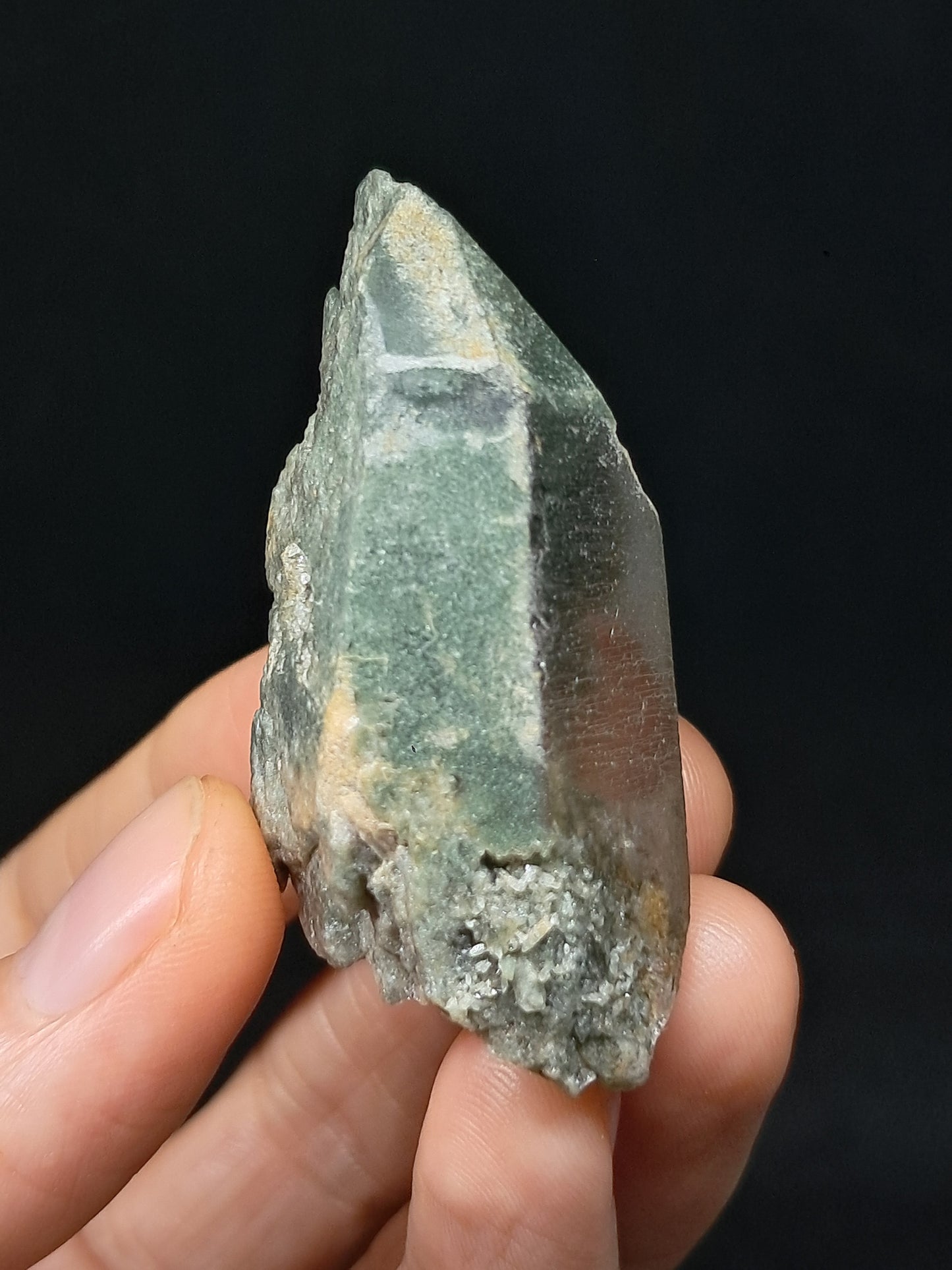 Chlorite Phantom Quartz (Kullu) Natural Point | Garden Chamanic Crystal #CQ74