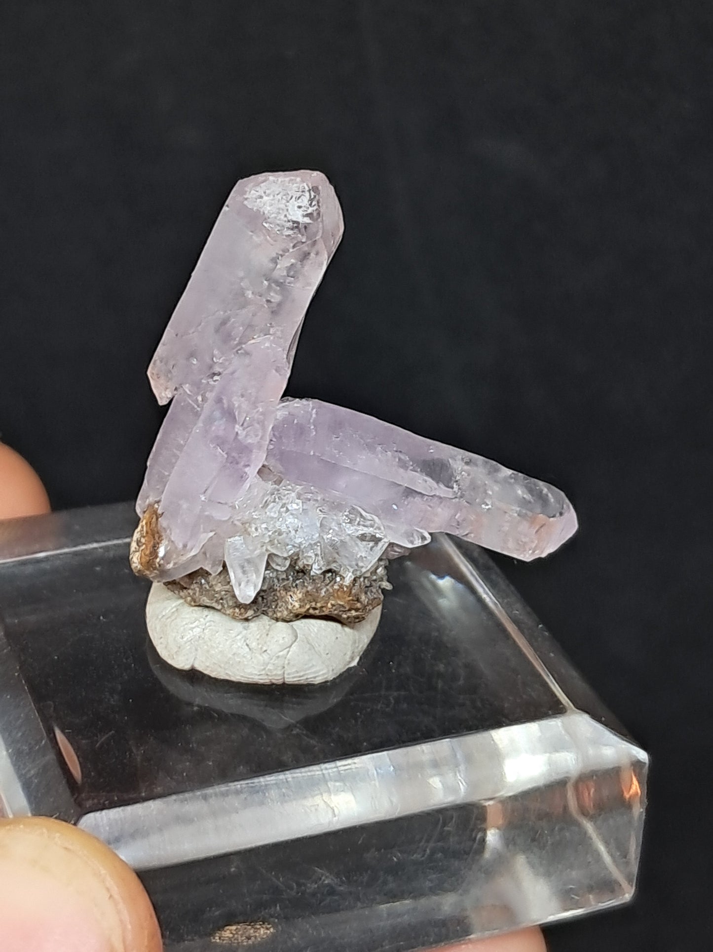 Veracruz Amethyst Scepter Crystals on Matrix (Mexico) | Natural Cluster | Mineral Specimen #VA27