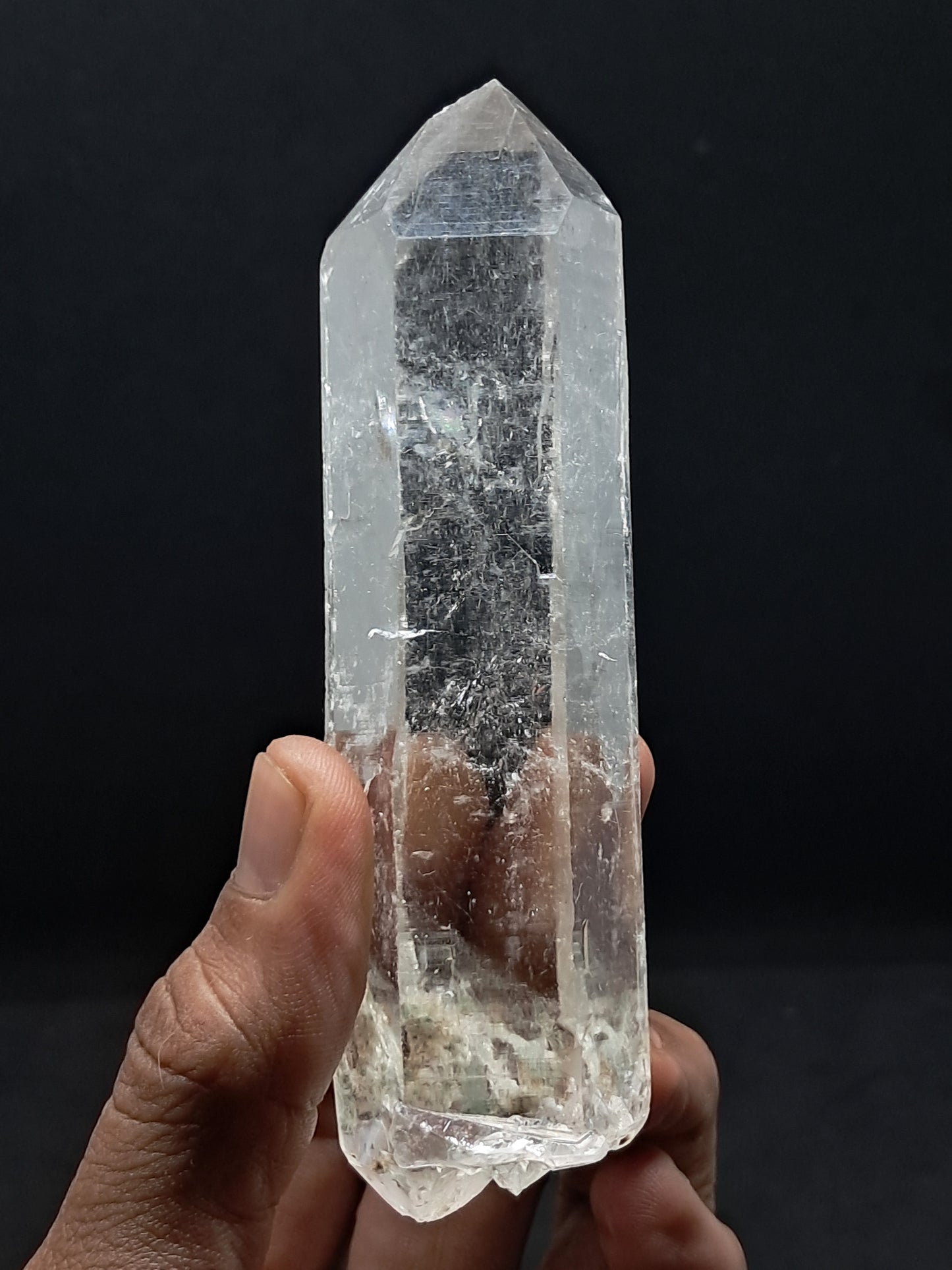 Himalayan Quartz Crystal Point w/ Golden Rutile | Biterminated | Self-healed | Natural Stone | Mineral Specimen #CH56