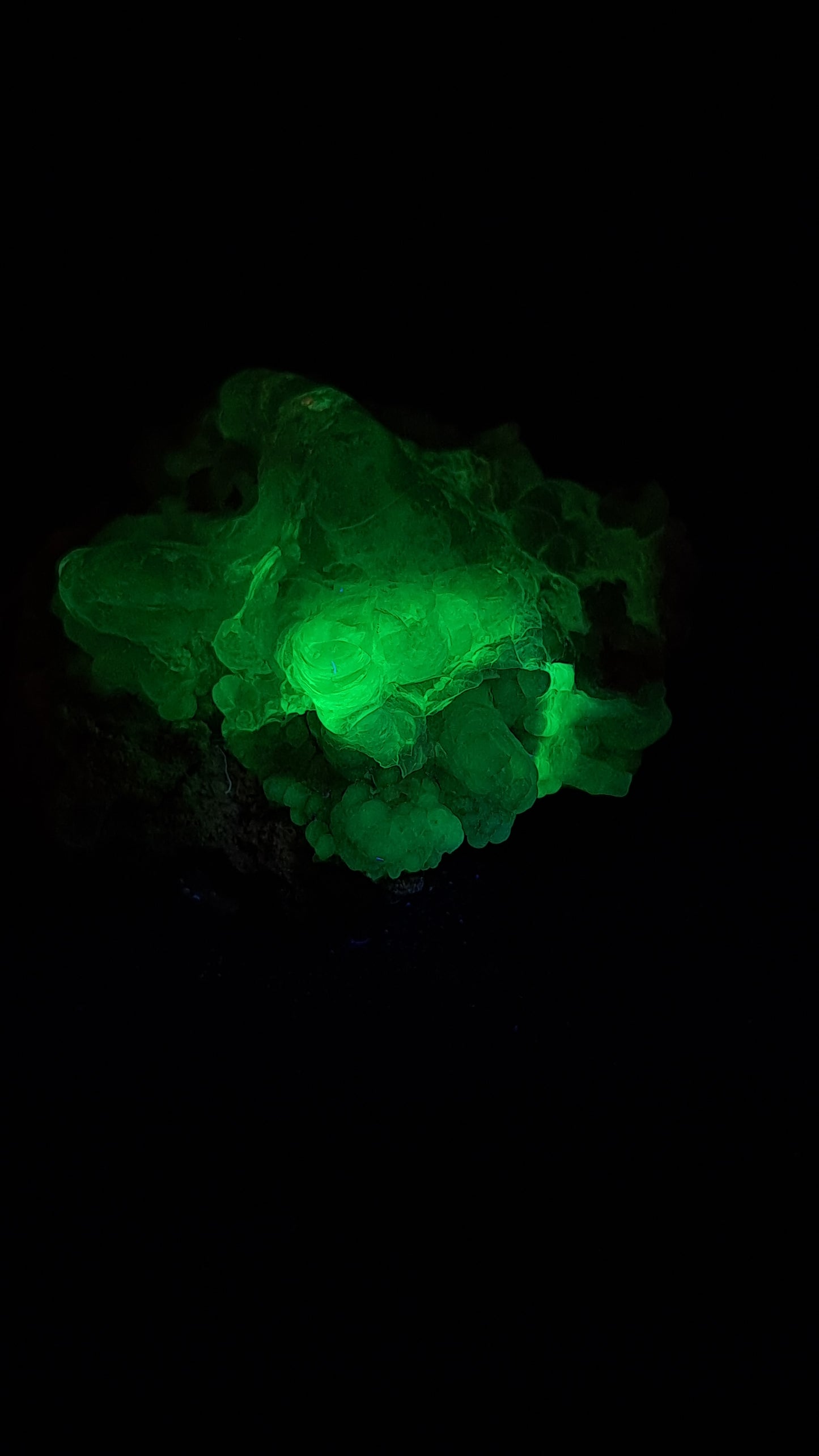 Hyalite Opal on Matrix (Mexico) Rough Crystal Stone | UV-Reactive Mineral Specimen #OH4