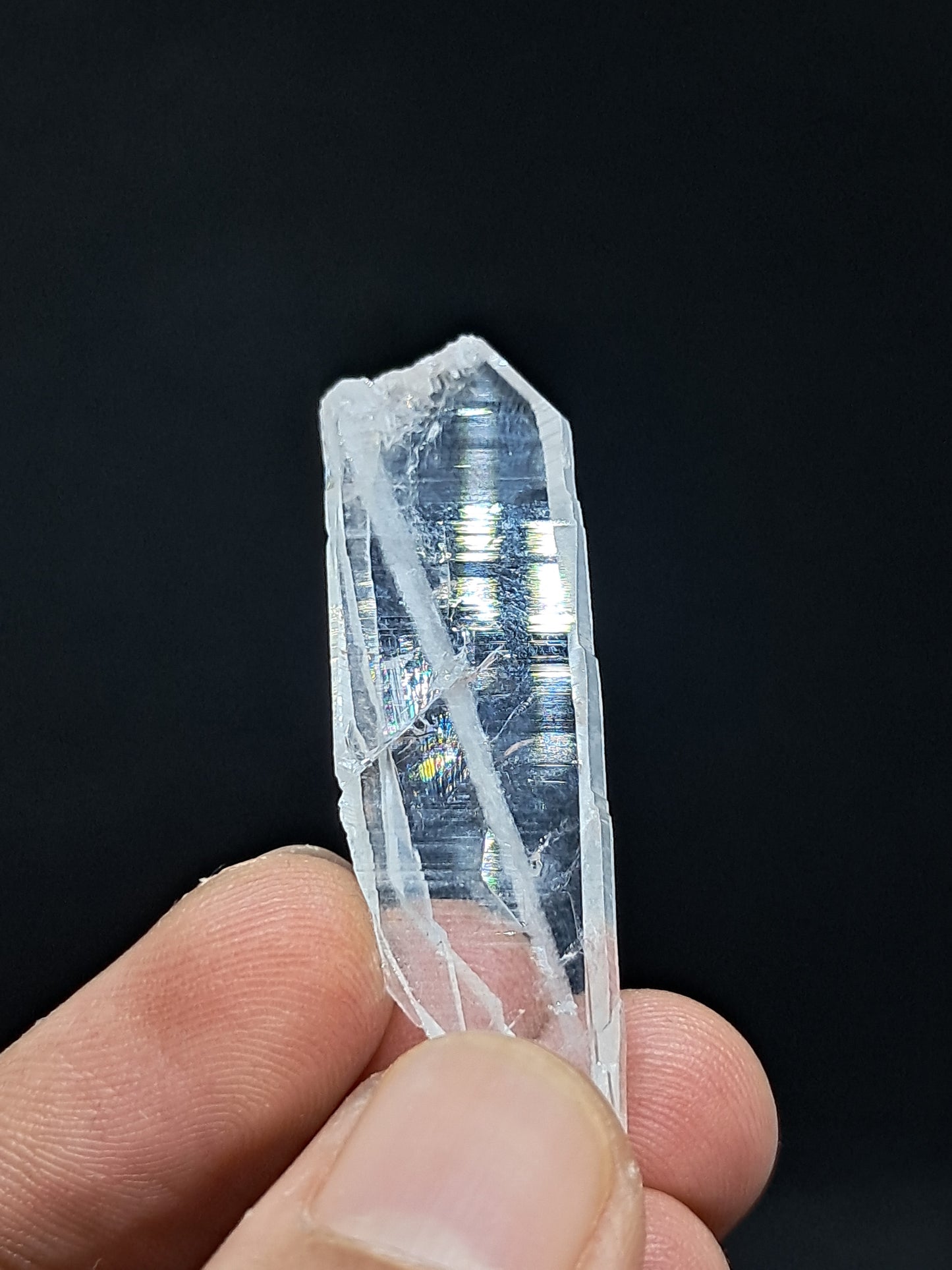 Clear Tabular Faden Quartz (Santander, Colombia) Natural Point | Mineral Specimen #COQ22