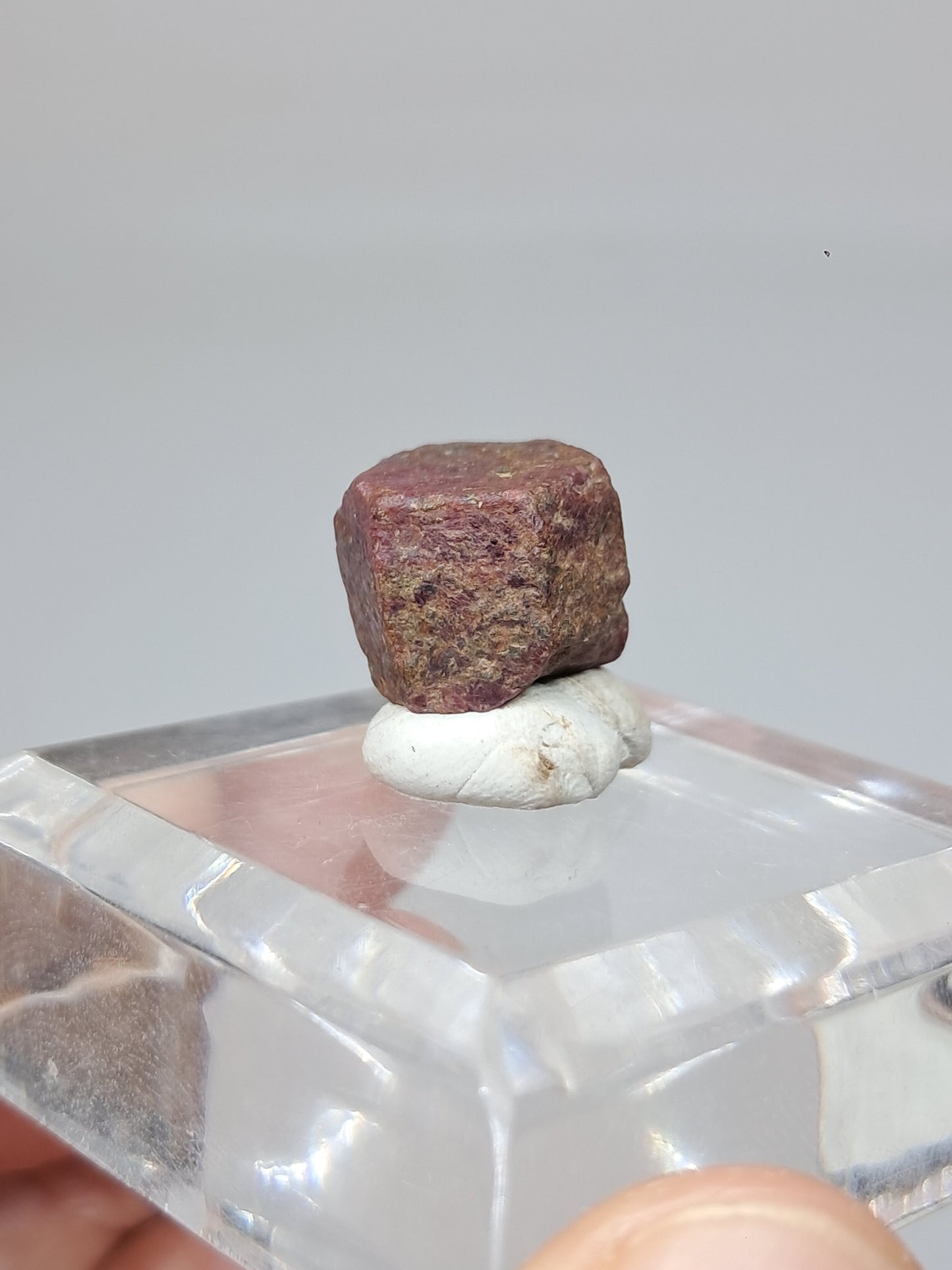 Cristal de rubí en bruto (Tamil Nadu) Piedra natural | Muestra mineral #RB24