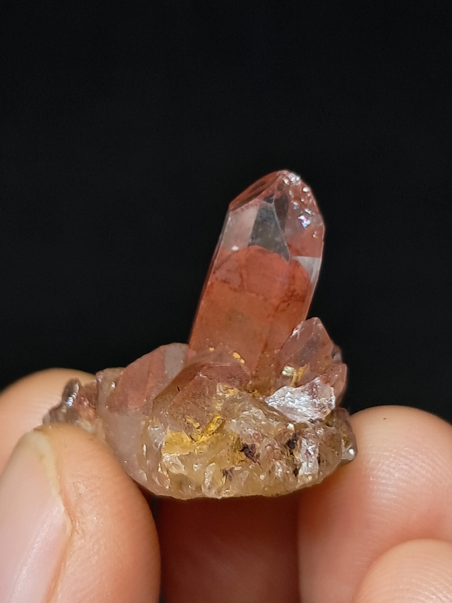 Hematite Phantom Quartz (Telangana) | Natural Crystal | Mineral Specimen #HPQ60
