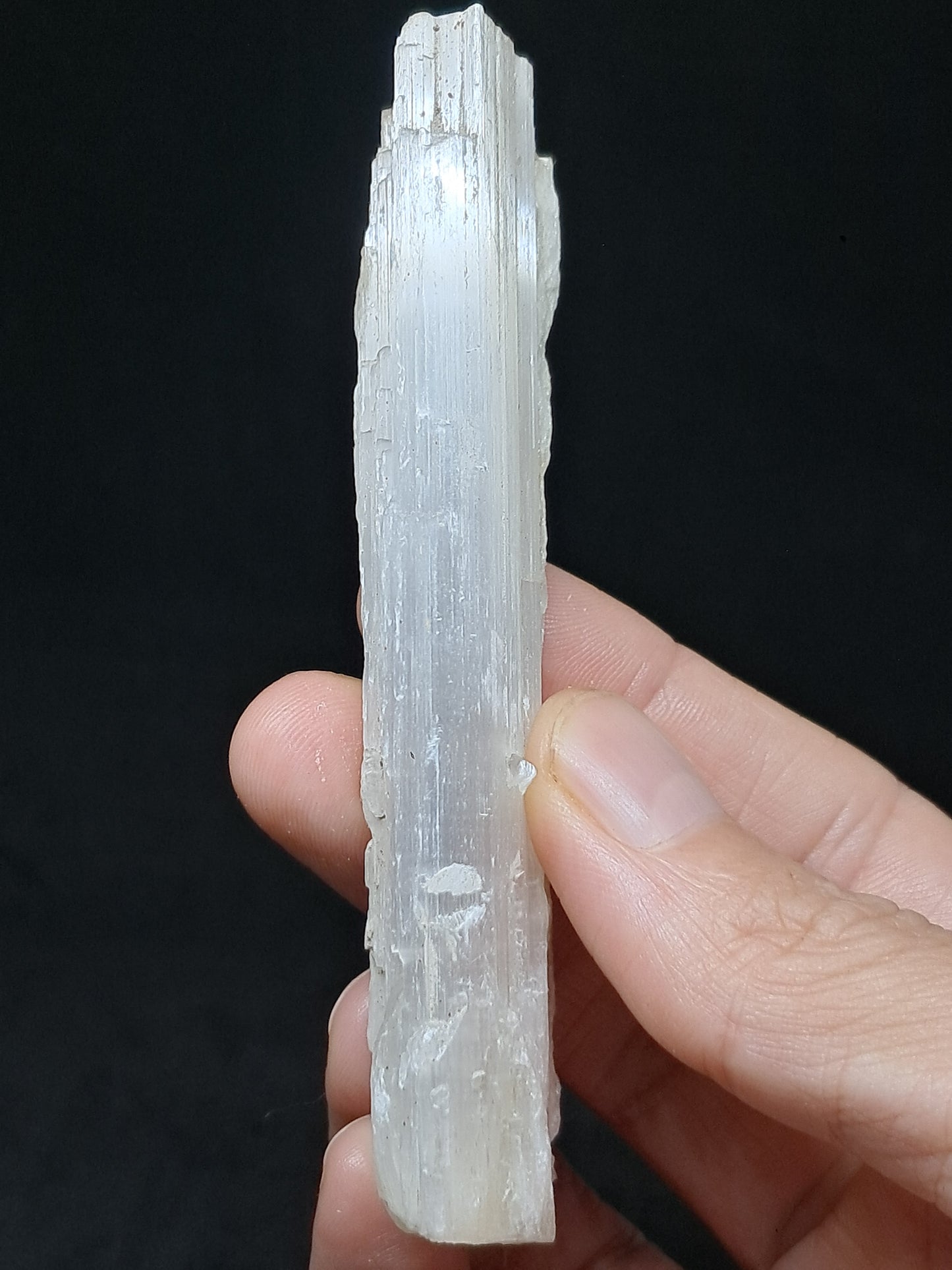 Satin Spar *Selenite* (India) Fibrous Gypsum | Mineral Specimen | Rough Crystal #SE2