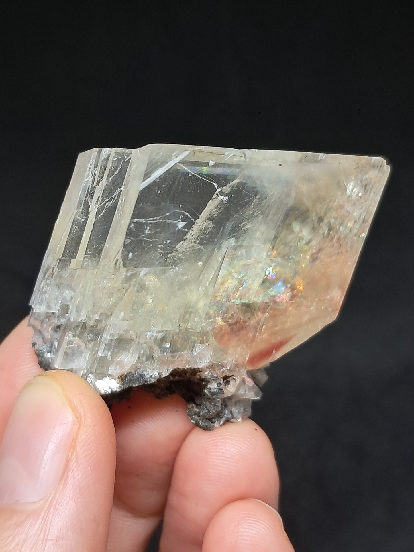 Calcita de frambuesa mohosa *Hallazgo raro* (Pithampur) Cristal natural | Piedra en bruto | Muestra mineral #CA33