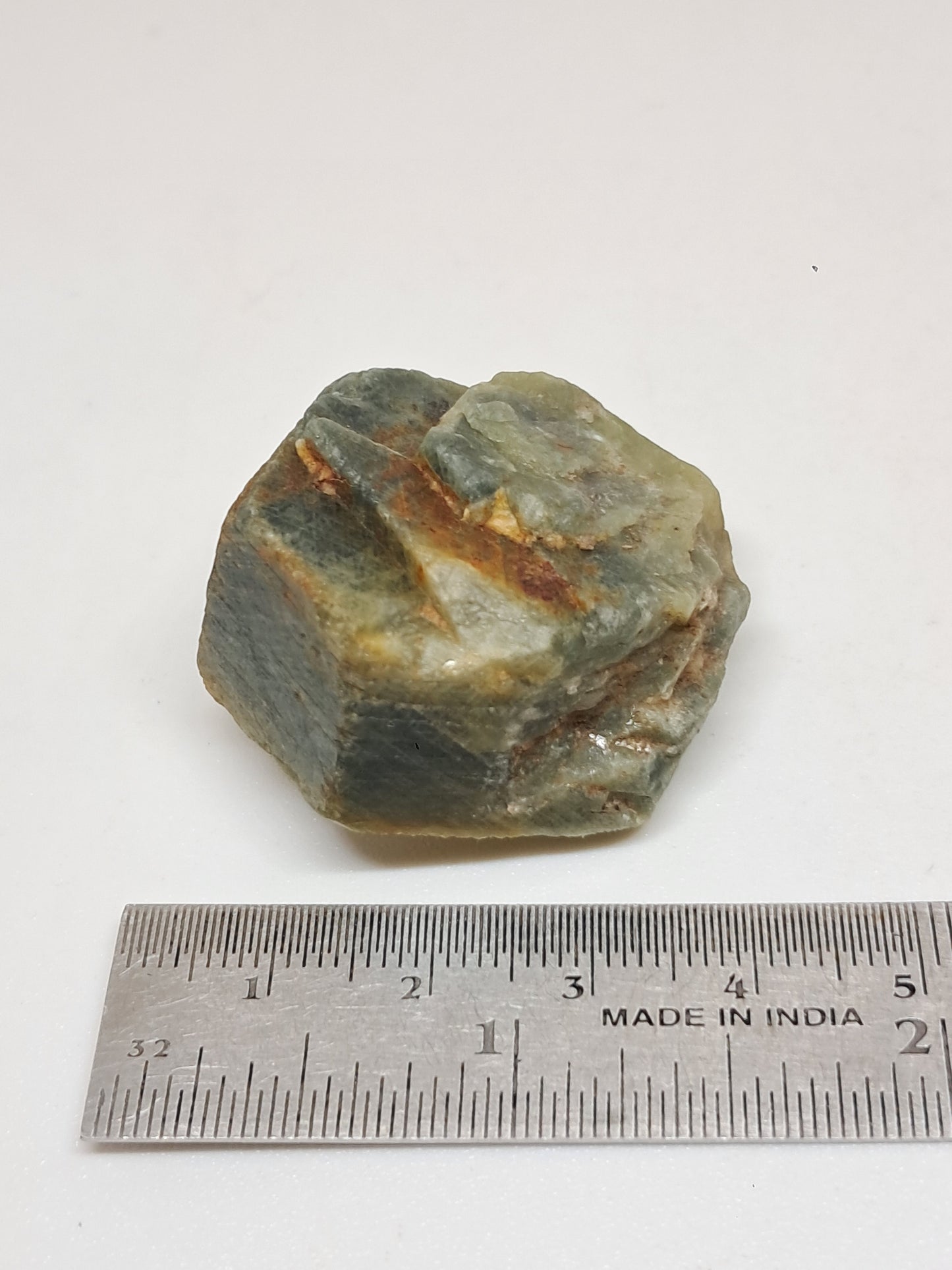 Natural Greenish-Blue *Teal* Sapphire Crystal (Karur) Rough Stone | Mineral Specimen #SP48