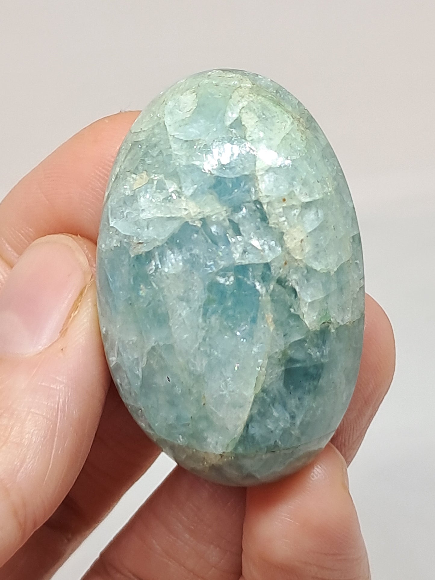 Aquamarine Cabochon Large Size | Polished Natural Stone