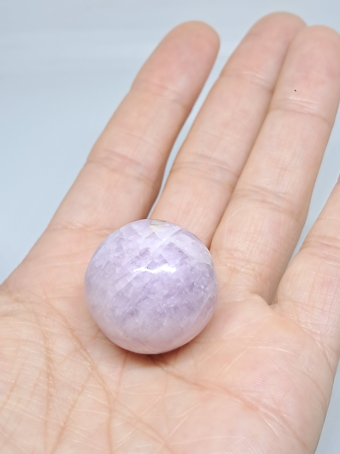 Kunzite Sphere | Polished Stone | Spodumene Natural Crystal