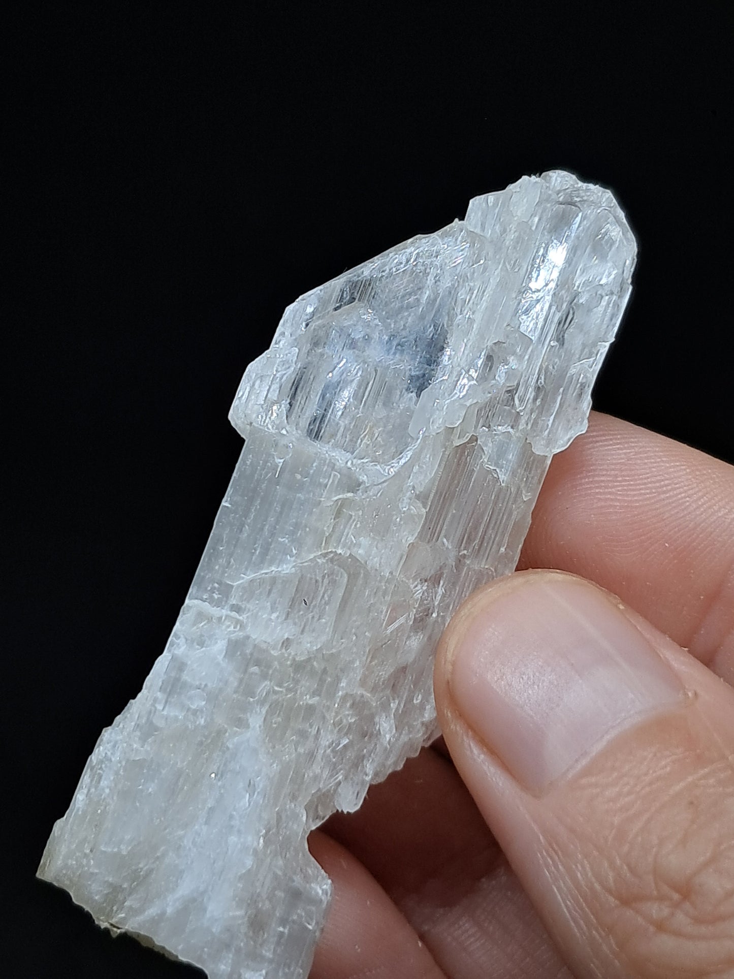 Satin Spar *Selenite* (India) Fibrous Gypsum | Mineral Specimen | Rough Crystal #SE4