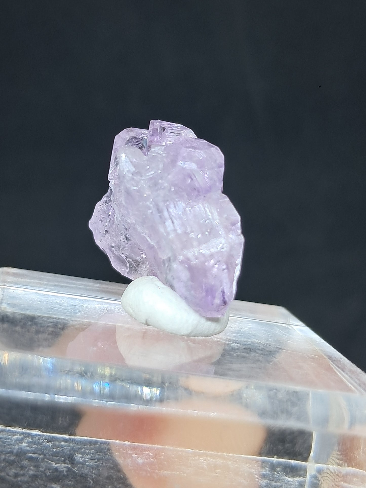 Cúmulo de cetro de amatista Karur (Karur) Cristal de cuarzo brillante | Piedra natural | Ejemplar mineral n.° KA77